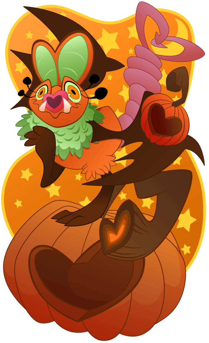 Pumpkin Swoobat by saiyamewome