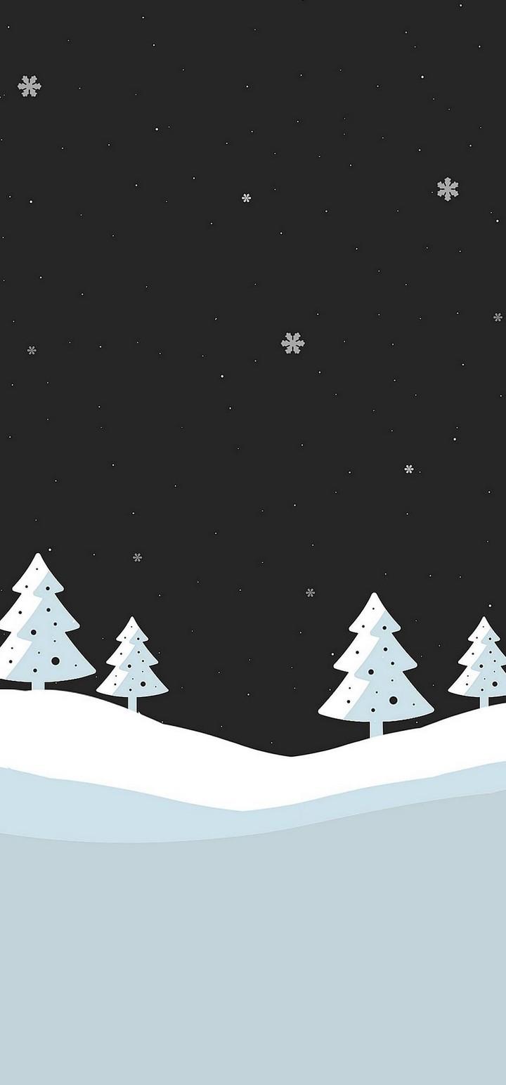 Snowfall Minimal Wallpapers