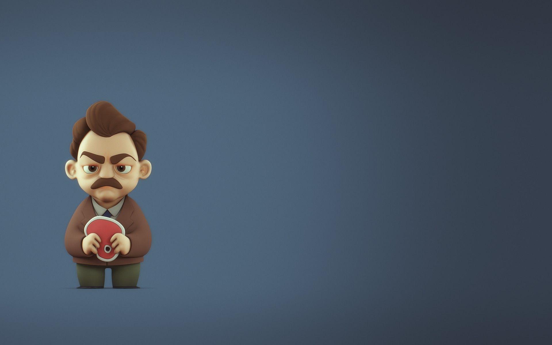 minimalism, Humor, Ron Swanson, Parks And Rec Wallpapers HD