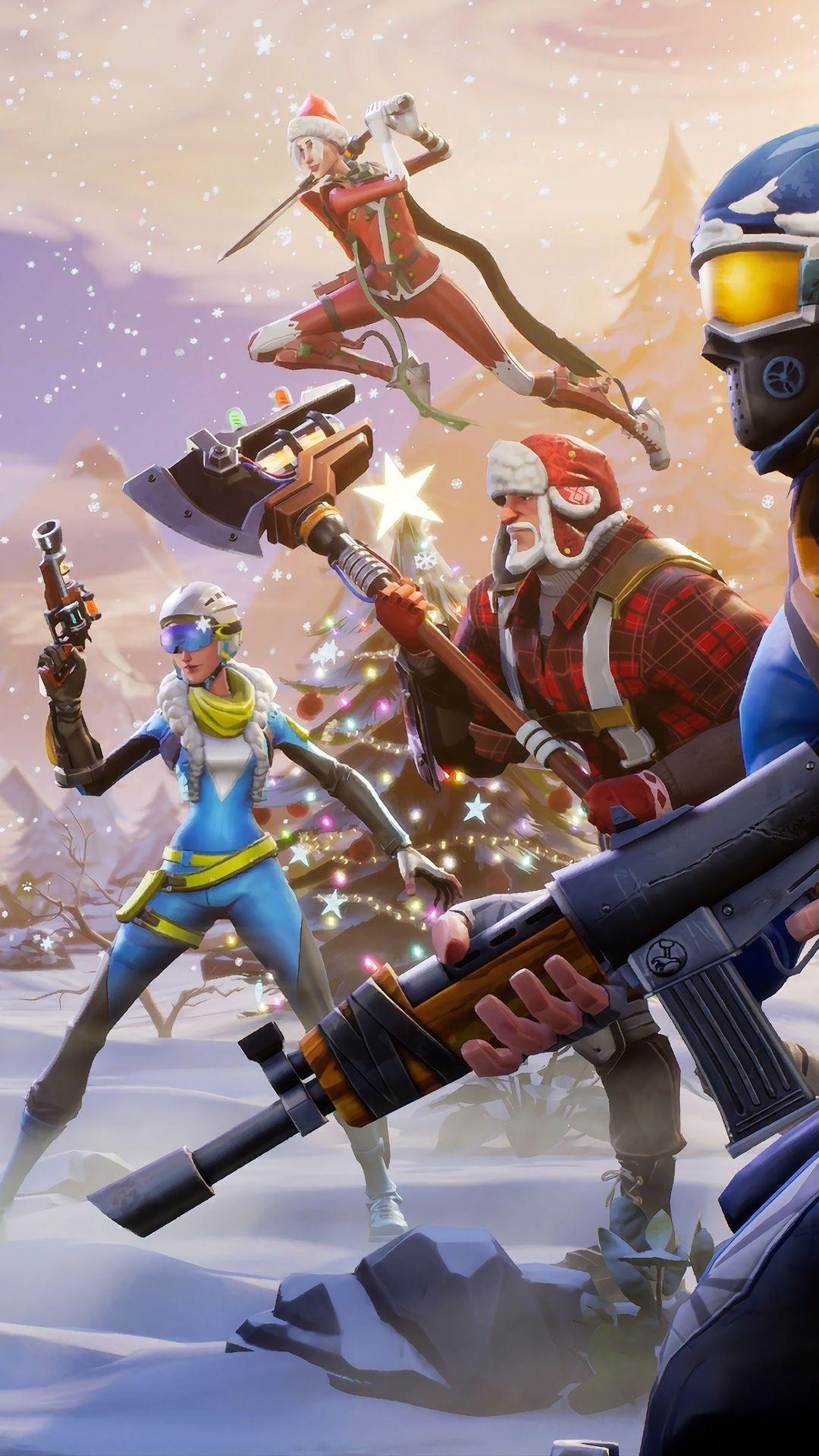 Fortnite Winter Season Iphone 7,6s,6 Plus, Pixel xl ,One