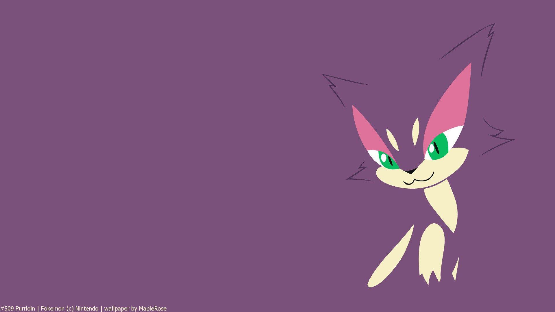 Minimal, Pokemon, Pokemon Generation V, Purrloin HD Wallpapers