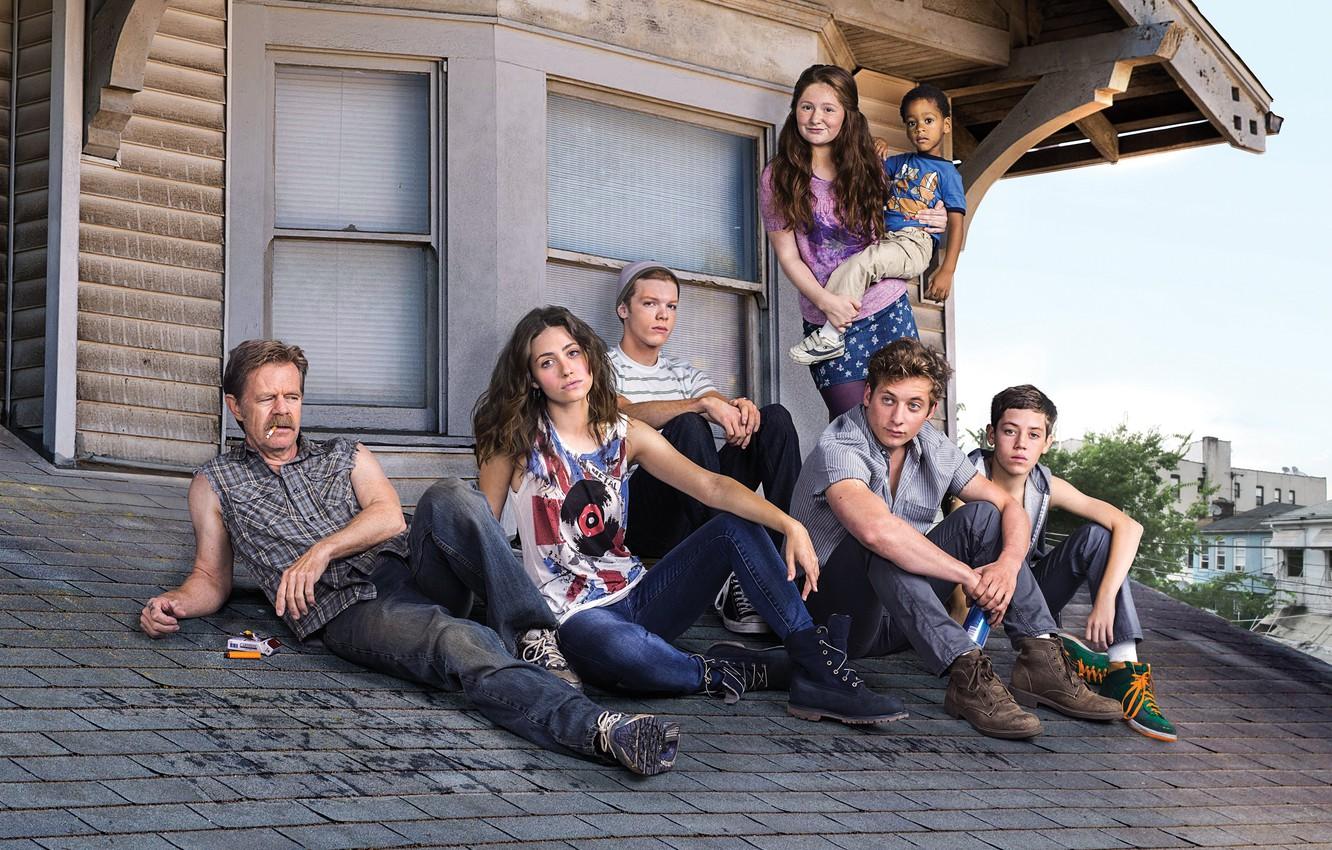 Wallpapers Emmy Rossum, Shameless, Jeremy Allen White, Emma Kenney