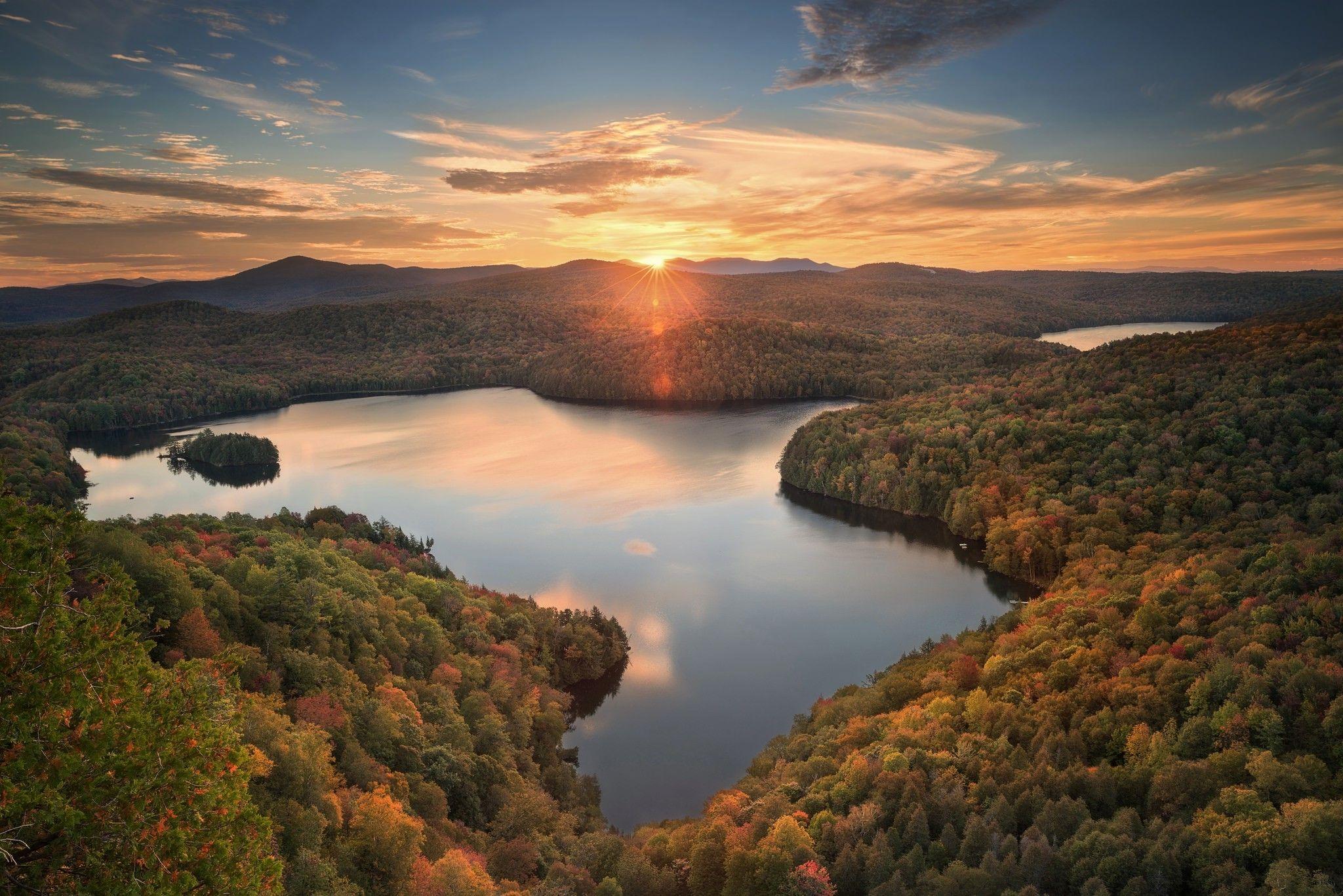 landscape, Vermont, Pond Wallpapers HD / Desktop and Mobile