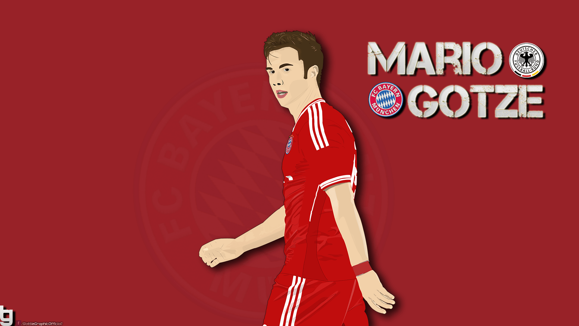 Mario Gotze Vector Wallpapers Work by BattleGraphic