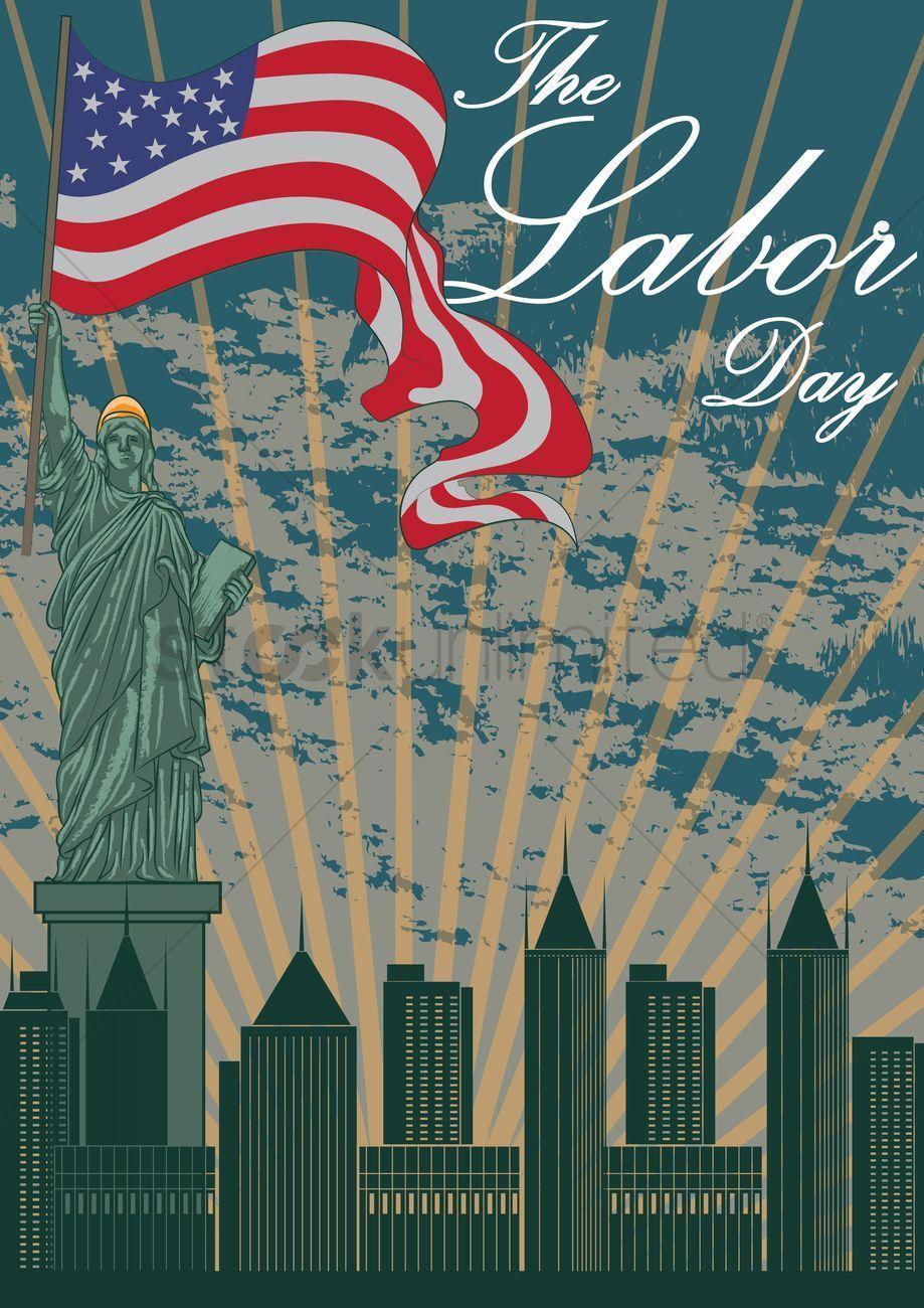 Happy labor day wallpapers Vector Image