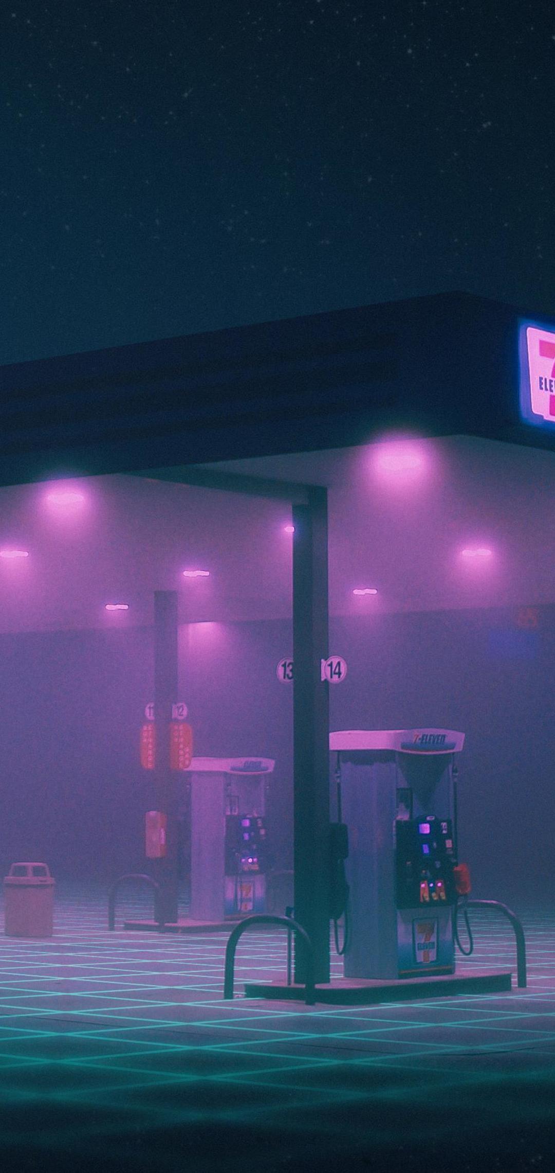 Gas Station Minimalist One Plus 6,Huawei p20,Honor view 10