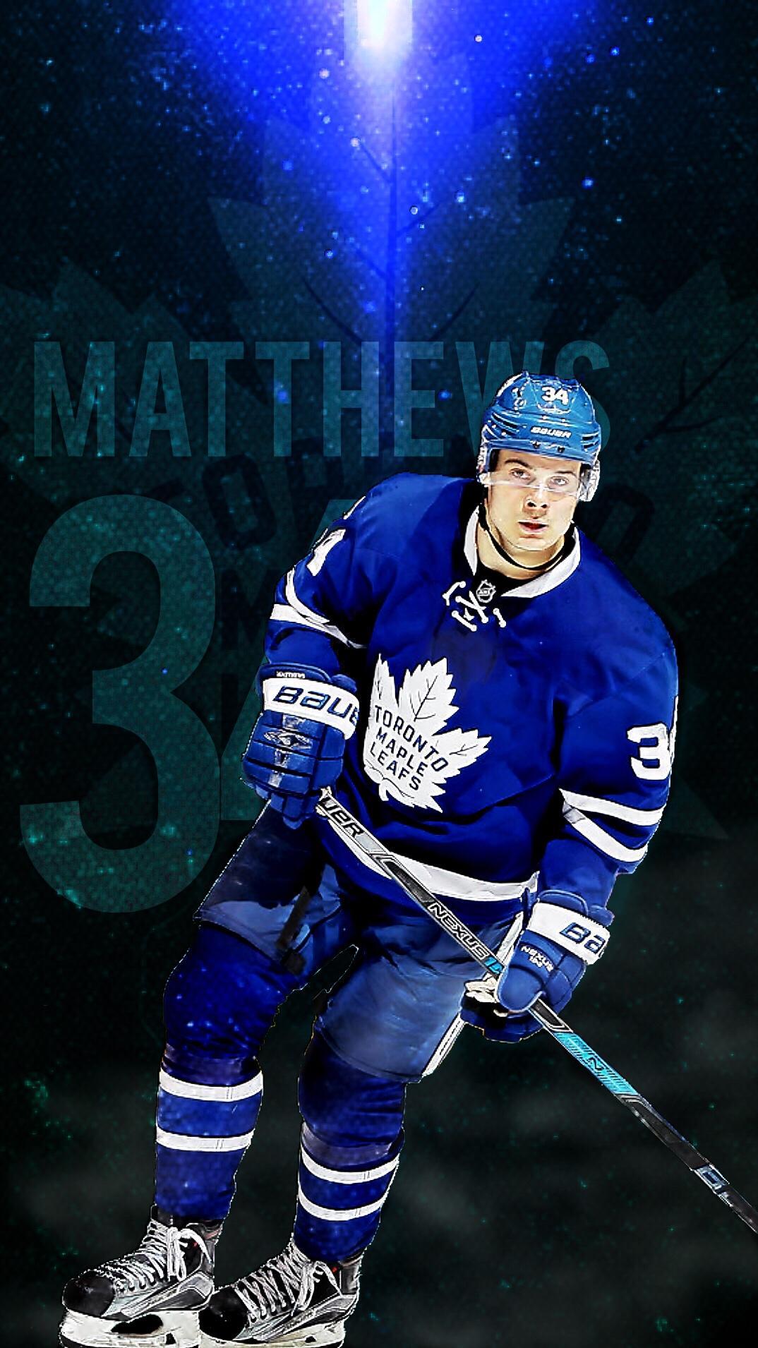 Made a Matthews iOS wallpaper! : leafs