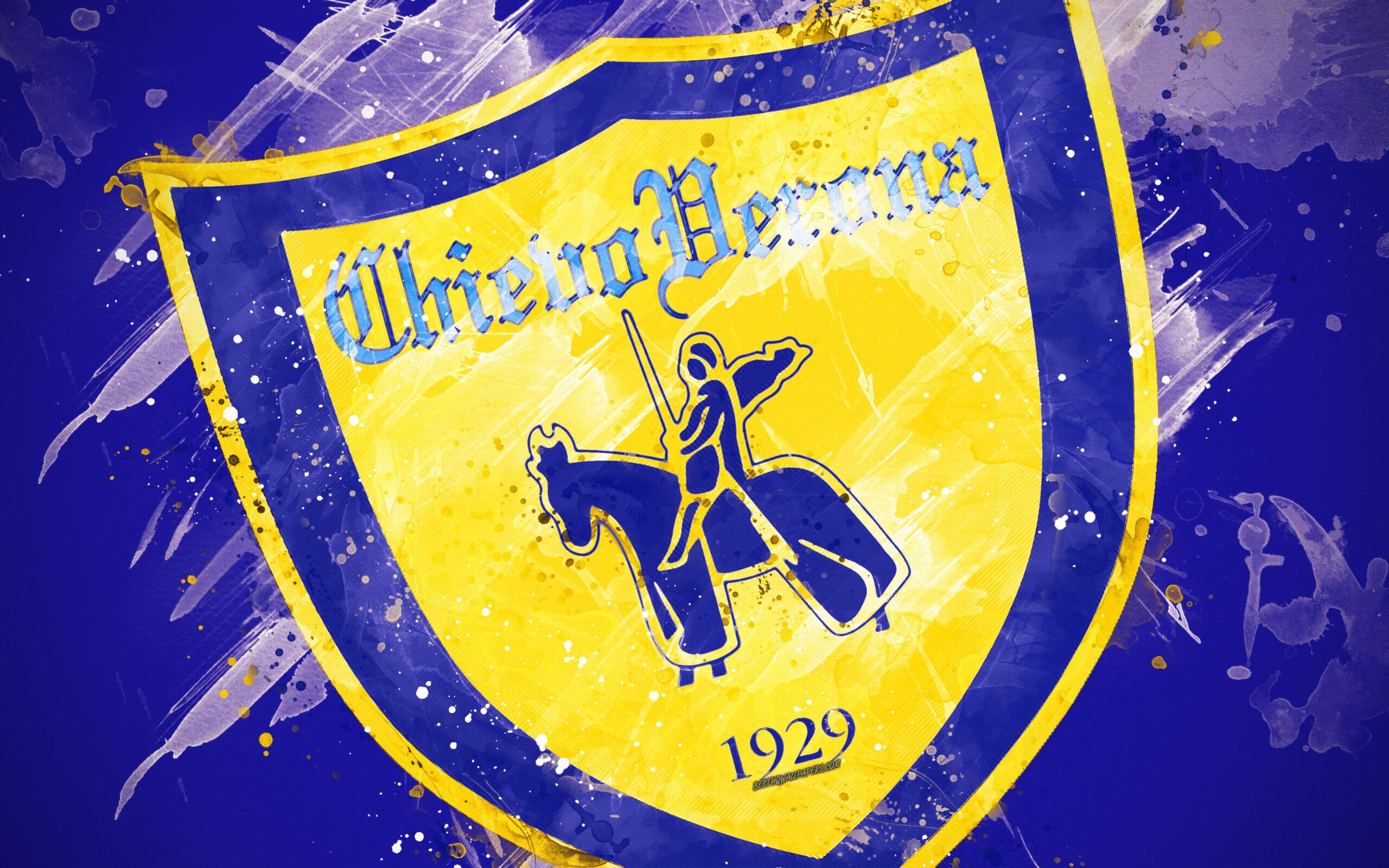 Download wallpapers AC Chievo Verona, 4k, paint art, creative