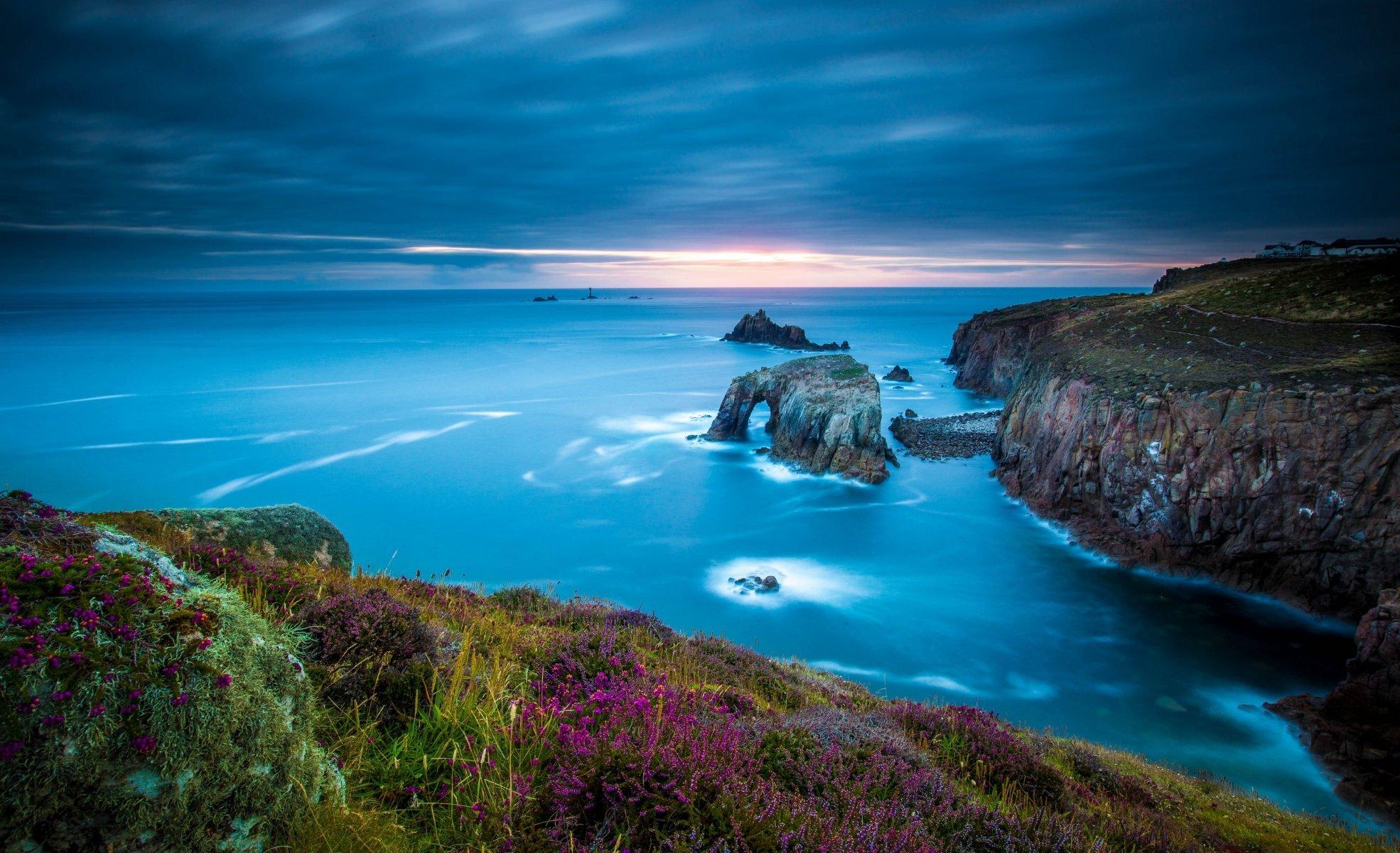 land’s end cornwall england celtic sea cape land’s end coast rock