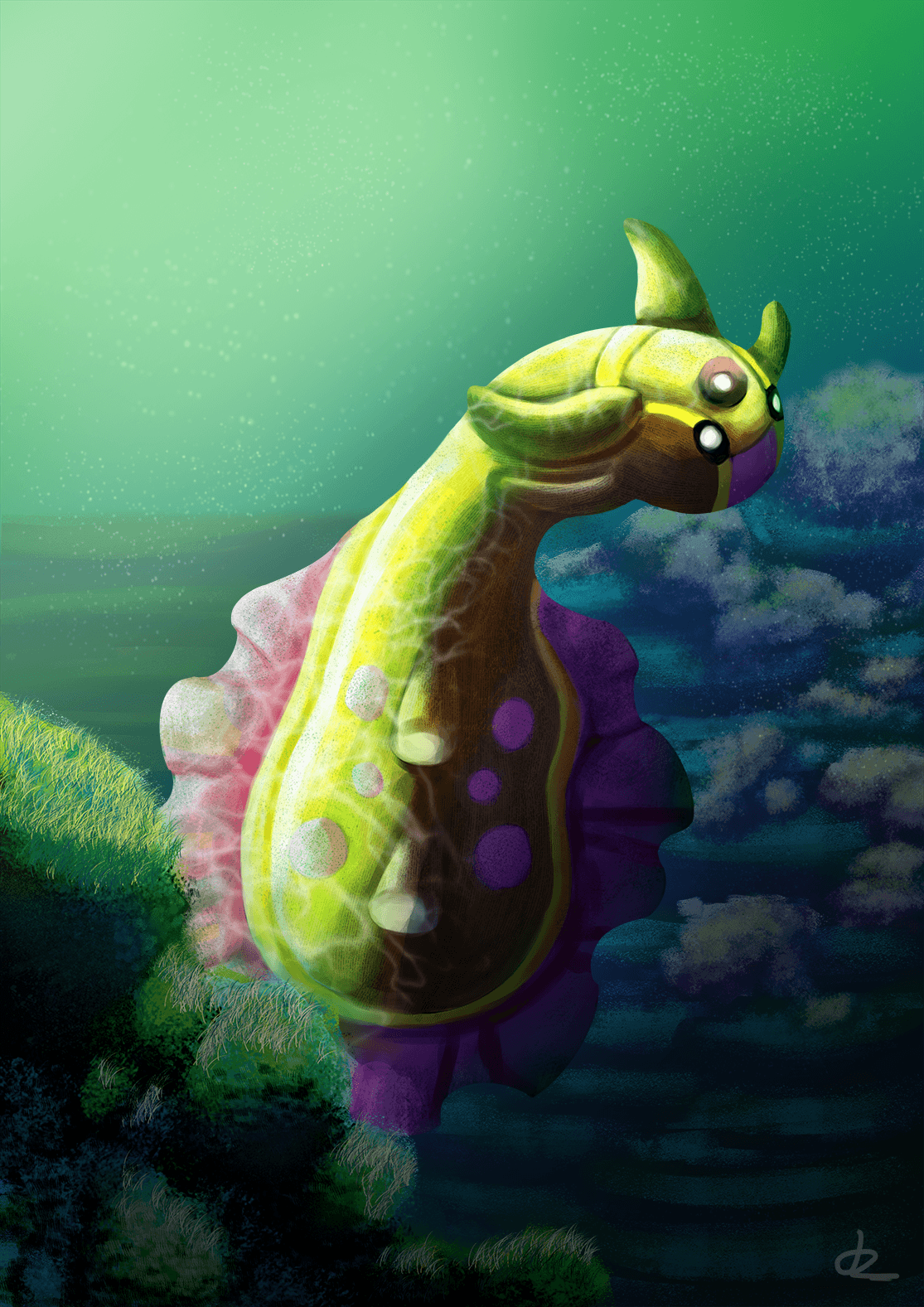 Creature Under the Sea by LadyTomatoes.deviantart on @DeviantArt