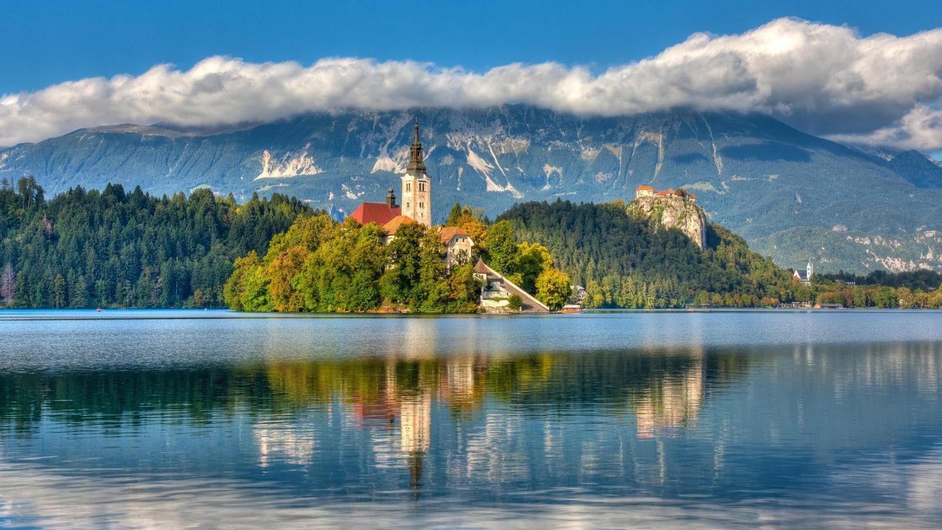 Bled Tag wallpapers: Slovenia Nature Sea Church Bled HD Pictures