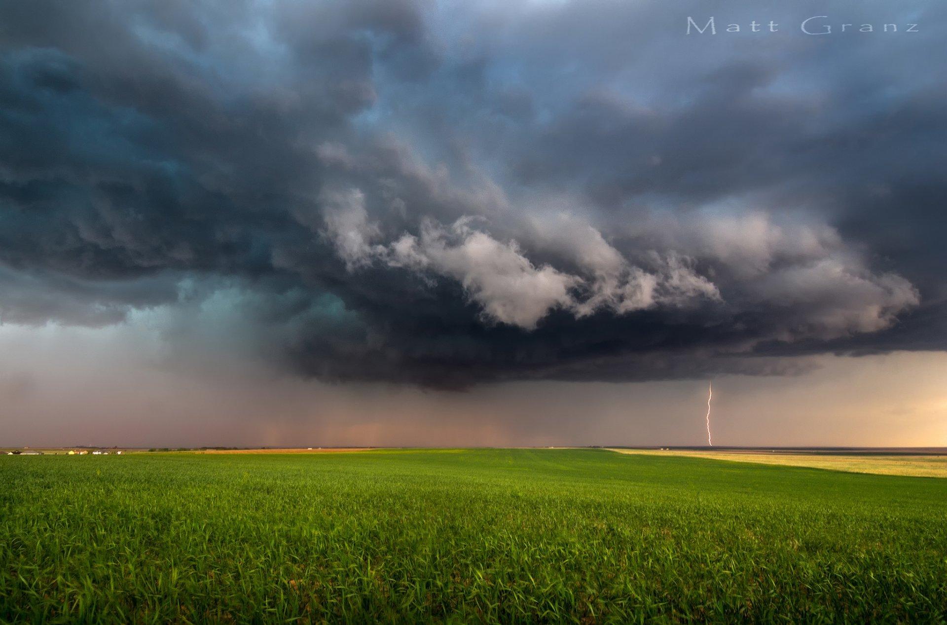 united states denver colorado the field storm clouds lightning HD