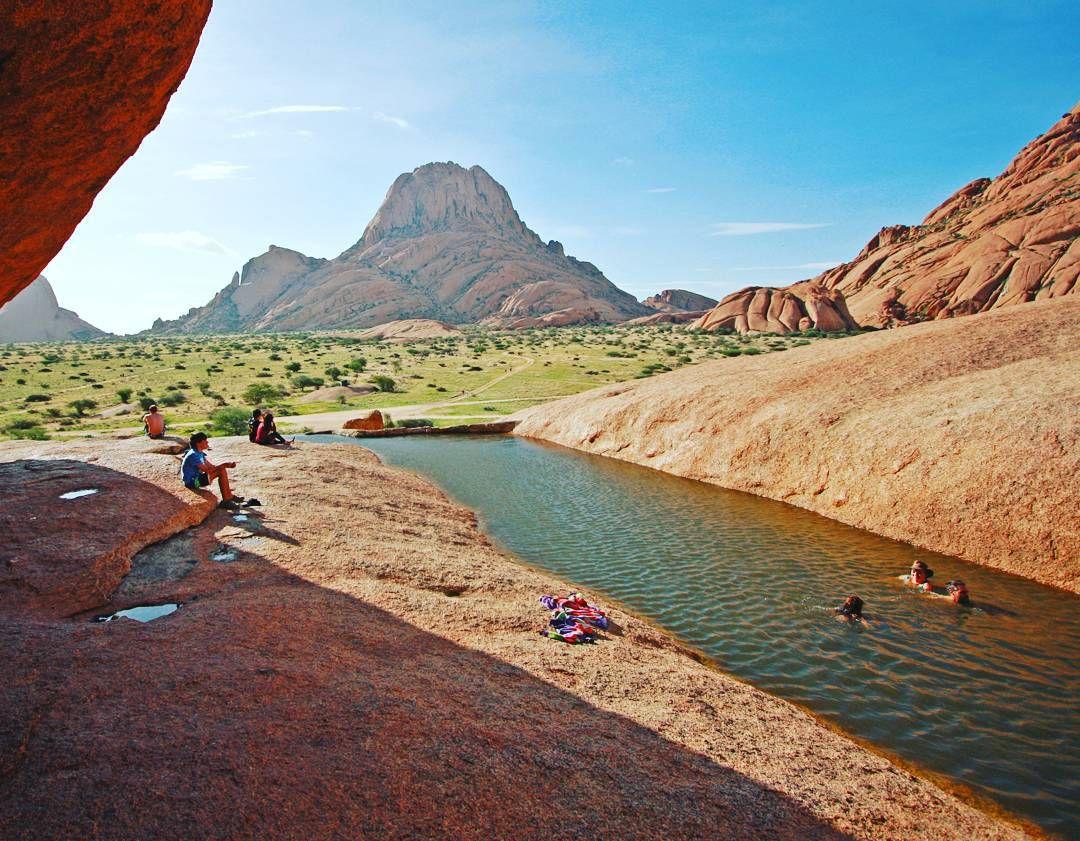 Who else feels like going for a swim in Spitzkoppe Namibia