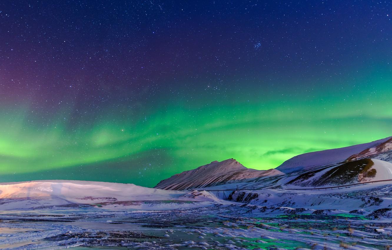 Wallpapers Norway, Svalbard, aurora borealis image for desktop