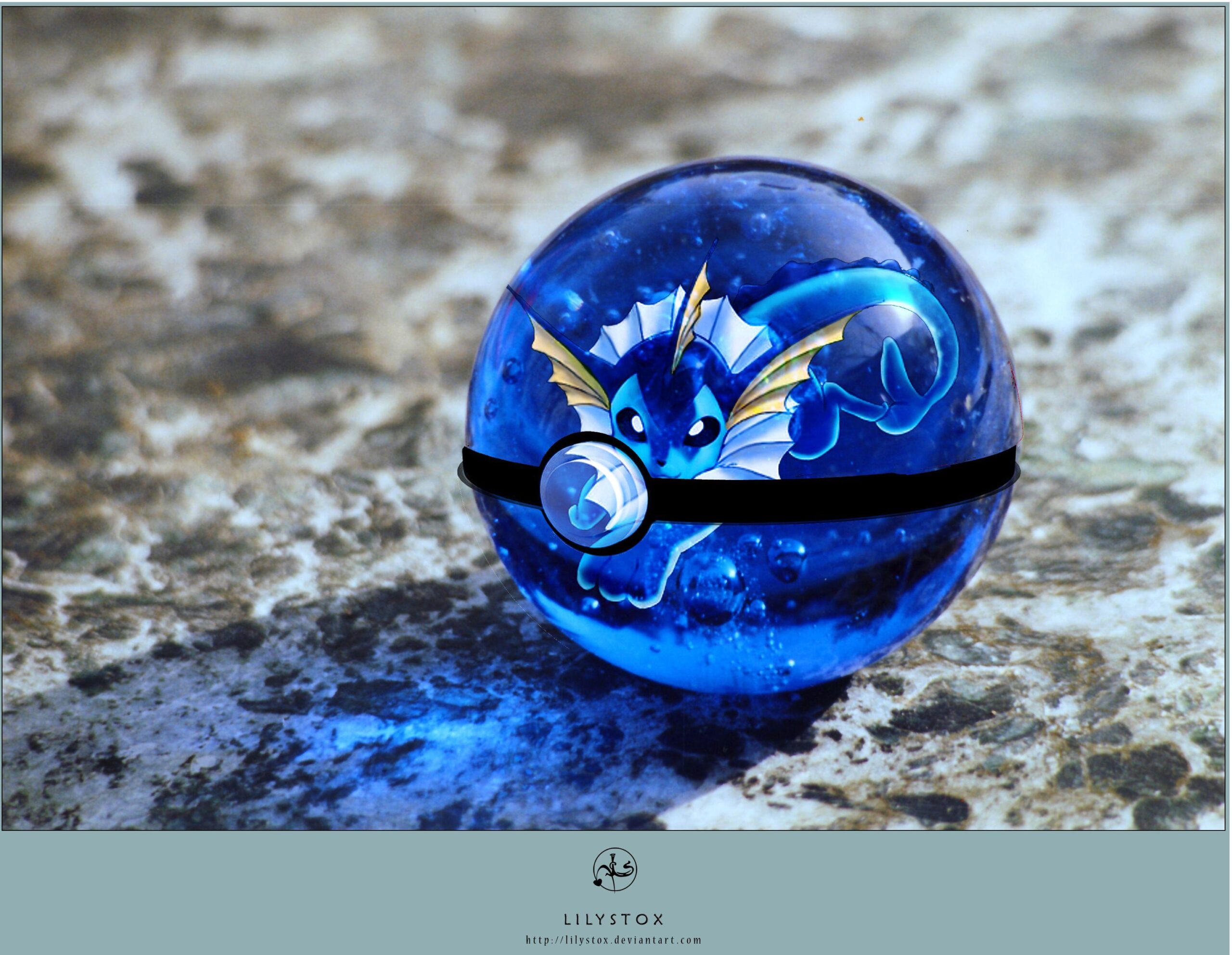 Vaporeon’s Pokeball by CronixMelody.deviantart on @DeviantArt