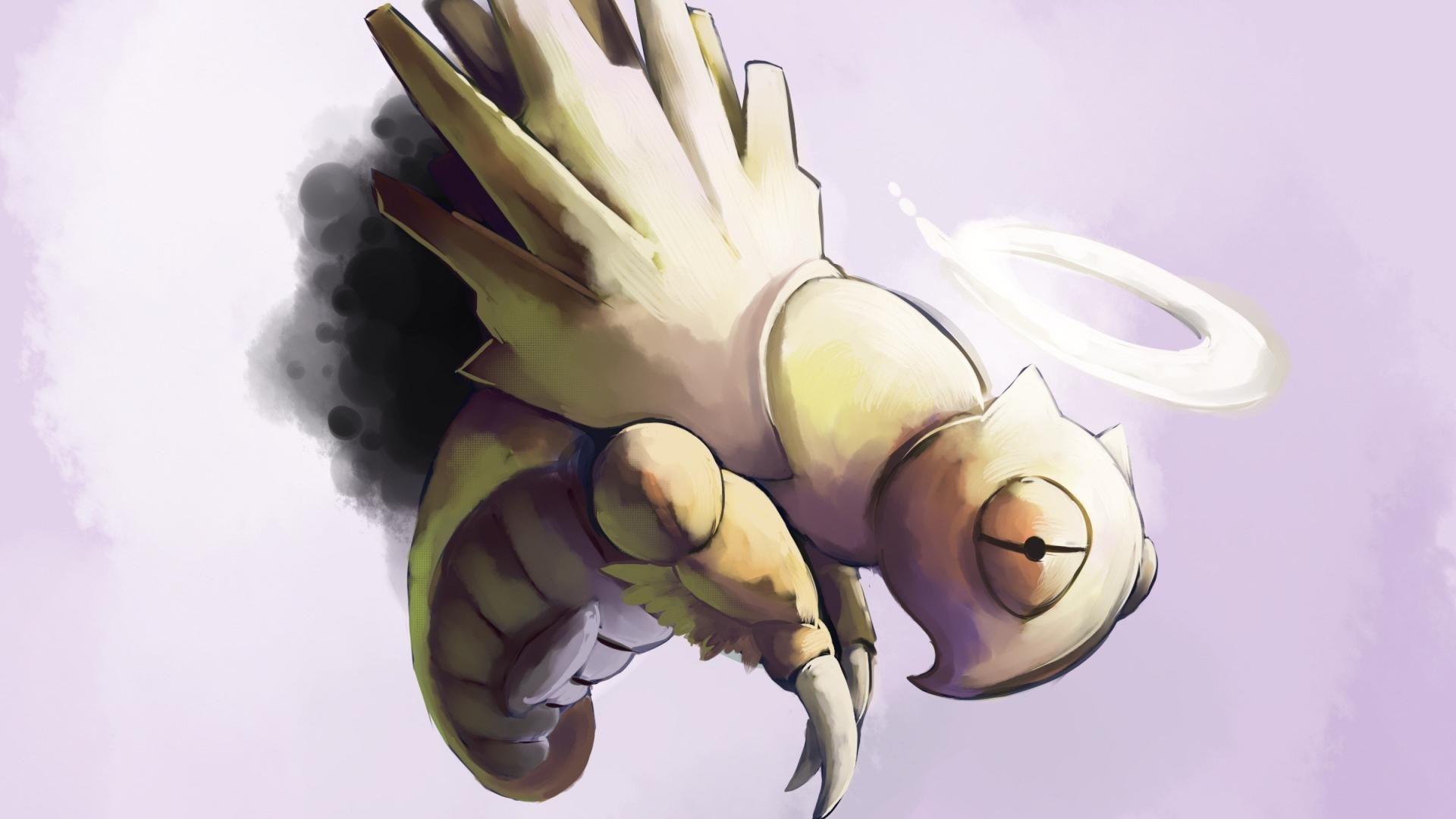 Creepy pokemon insects dead simple backgrounds grey shedinja