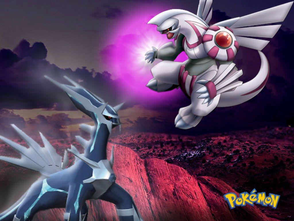 Wallpapers Pokemon Image Dialga Vs Palkia Darkrai Black White