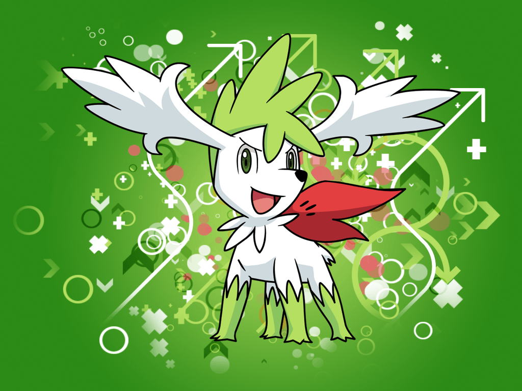 Shaymin Sky Forme Desktop BG by KirkButler