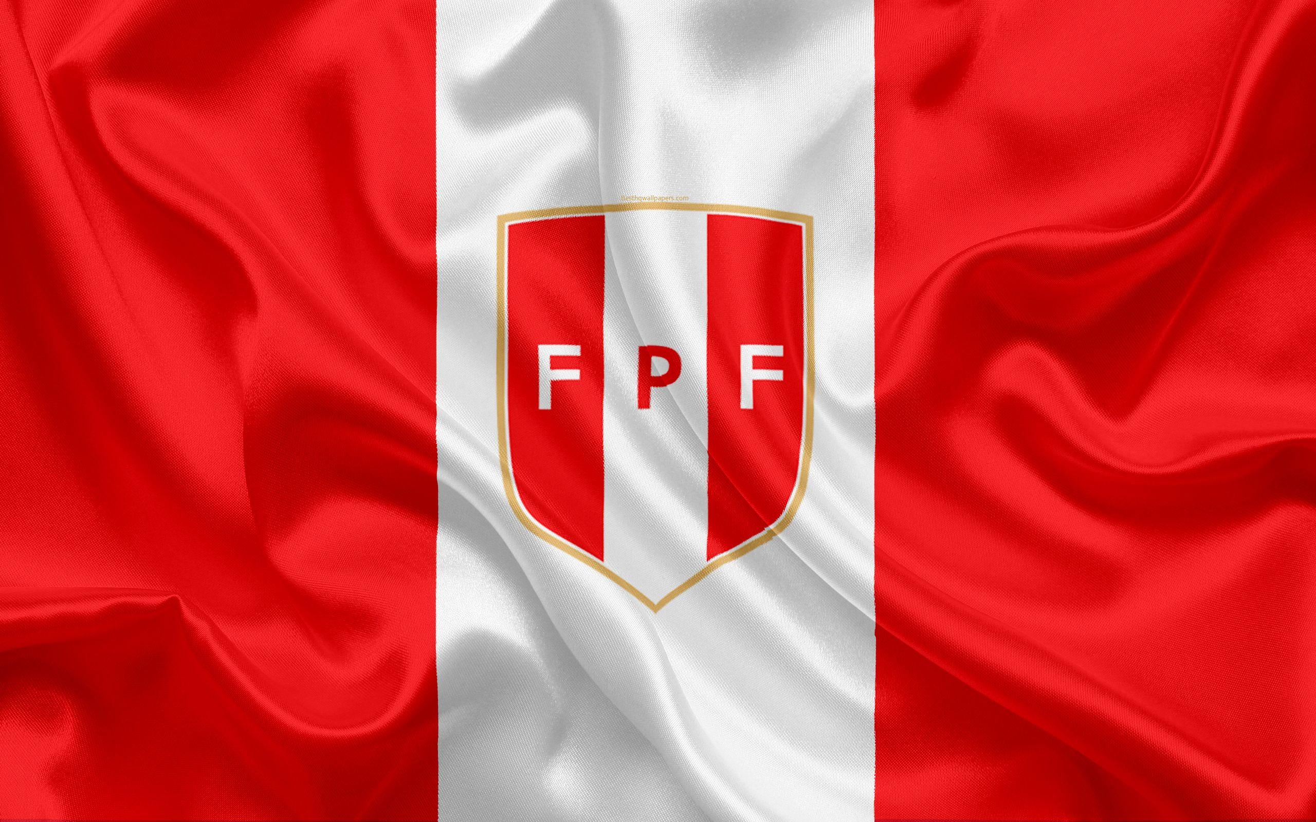 Download wallpapers Peru national football team, logo, emblem