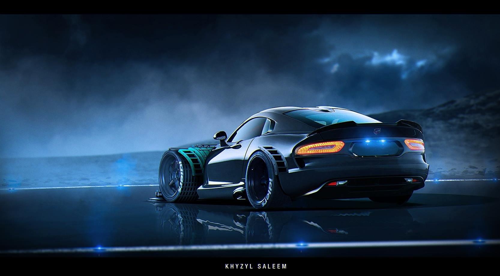 Wallpapers : , car, Dodge Viper, futuristic, KhyzylSaleem