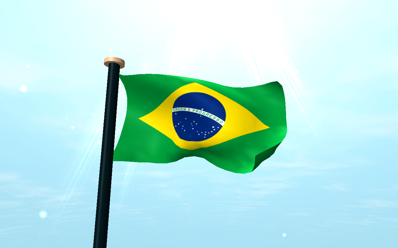 Brazil Flag 3D Free Wallpapers