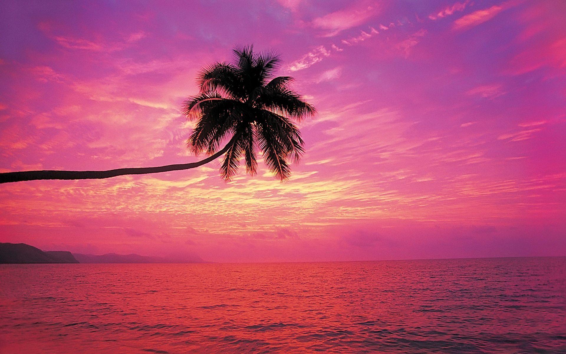 Rainbow sunset beach wallpapers