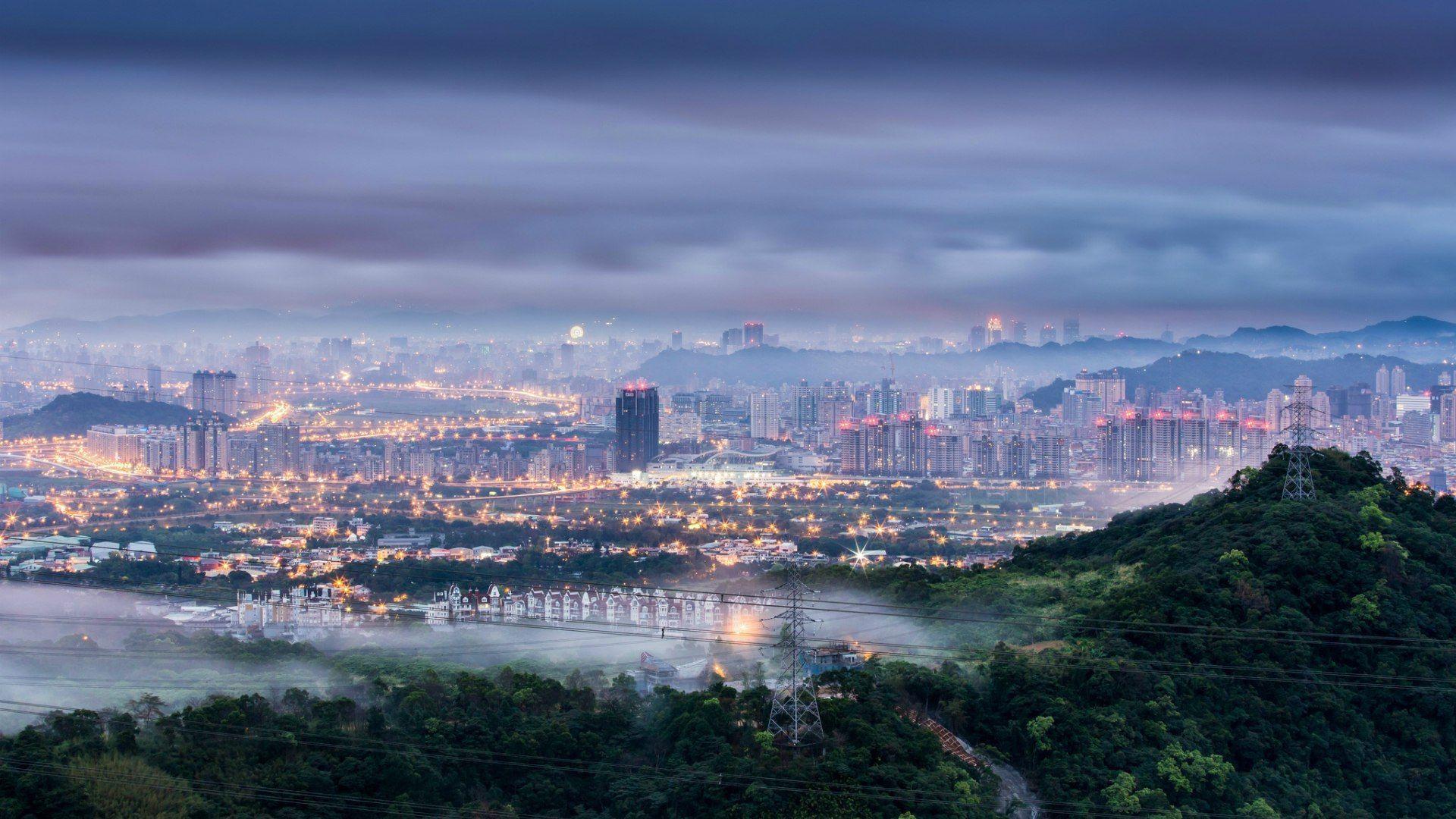 Misty Taipei in Taiwan wallpapers and image