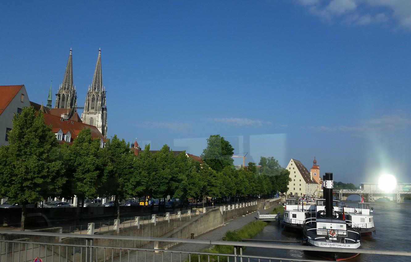 Wallpapers bridge, The Danube, Regensburg image for desktop, section