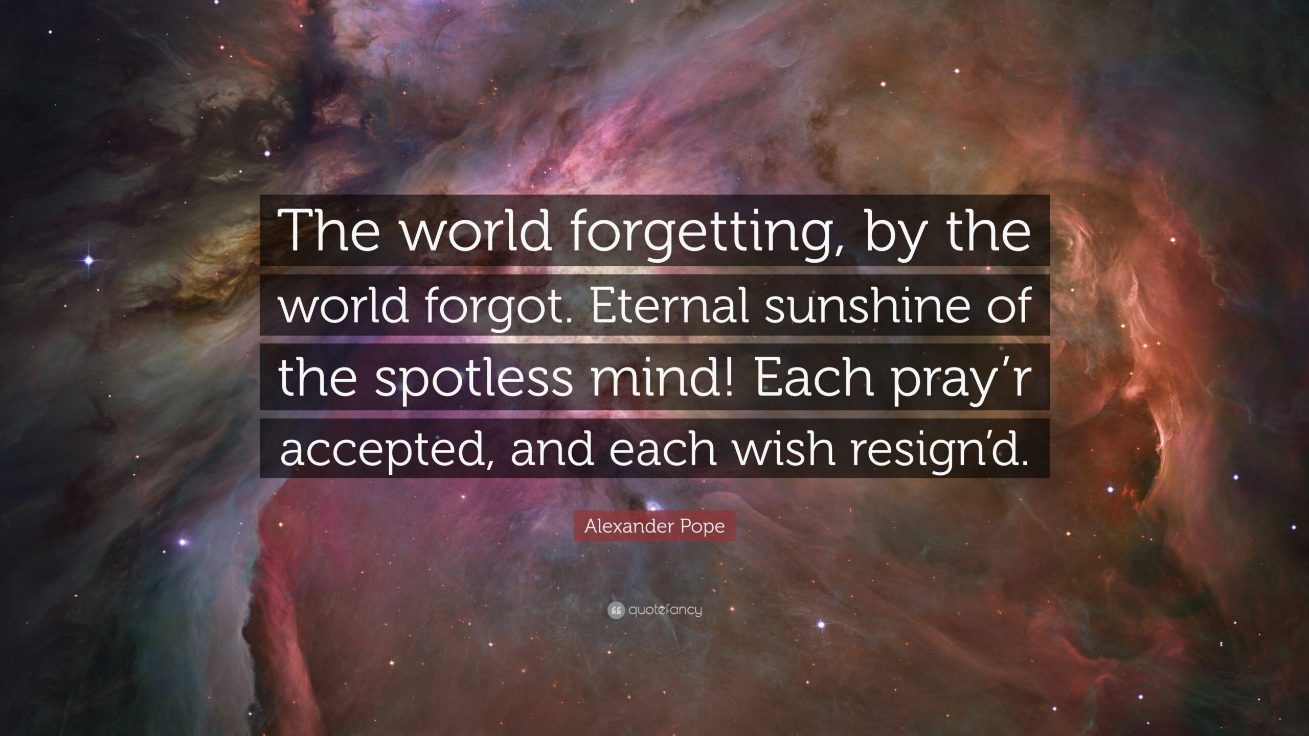 Alexander Pope Quote: “The world forgetting, by the world forgot