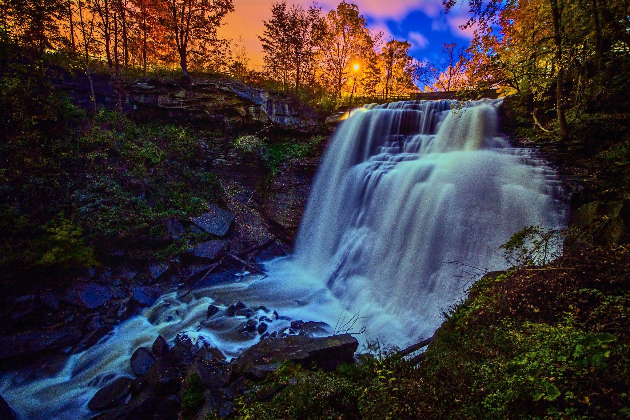 Waterfall: Brandywine Cliff Park Falls Forest National Valley