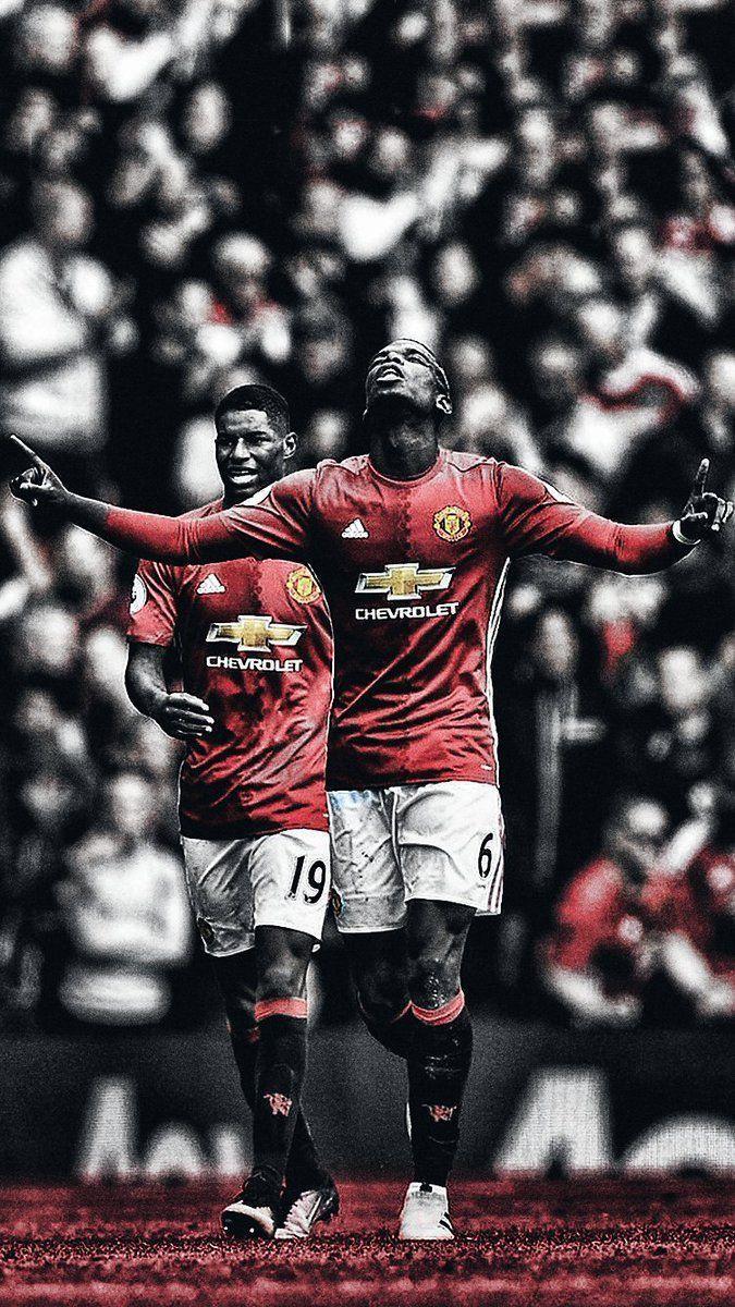 Footy Wallpapers on Twitter: Paul Pogba & Marcus Rashford iPhone