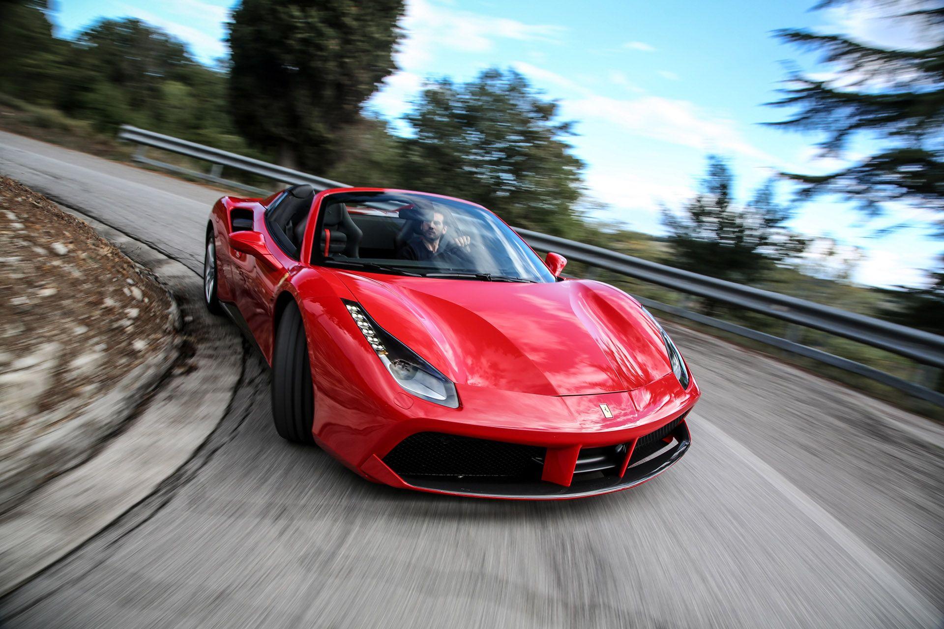 2017 Ferrari 488 Spider Red Wallpapers