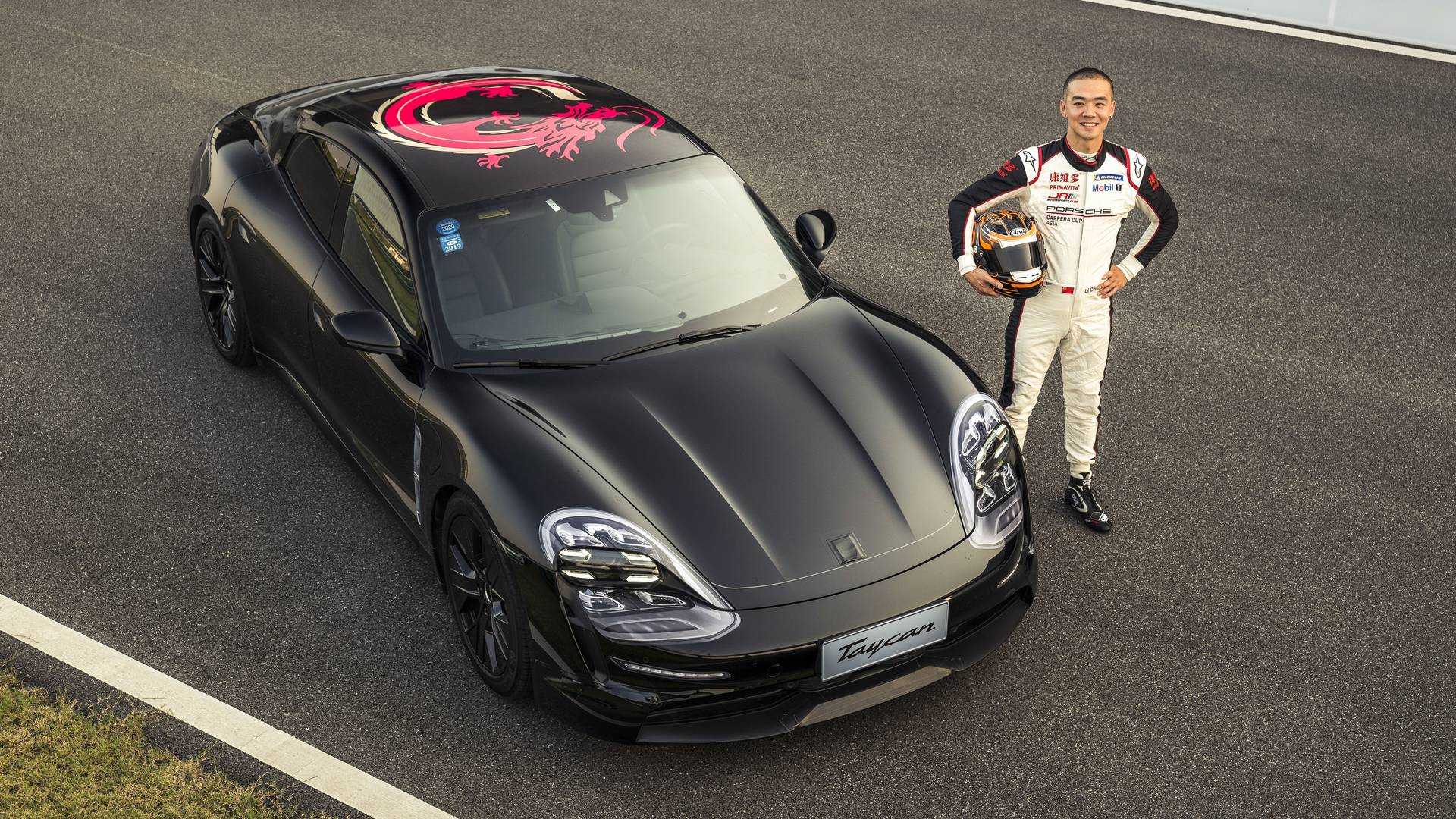 Porsche Drives A 2020 Taycan Prototype On Shanghai Streets