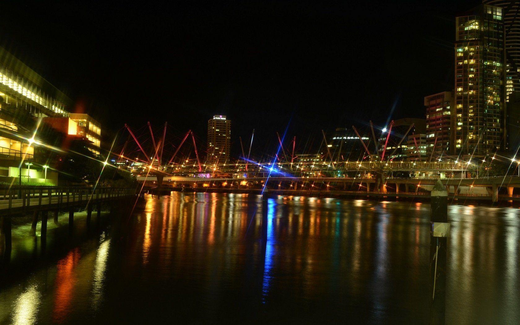 Brisbane City Lights Computer Wallpapers, Desktop Backgrounds