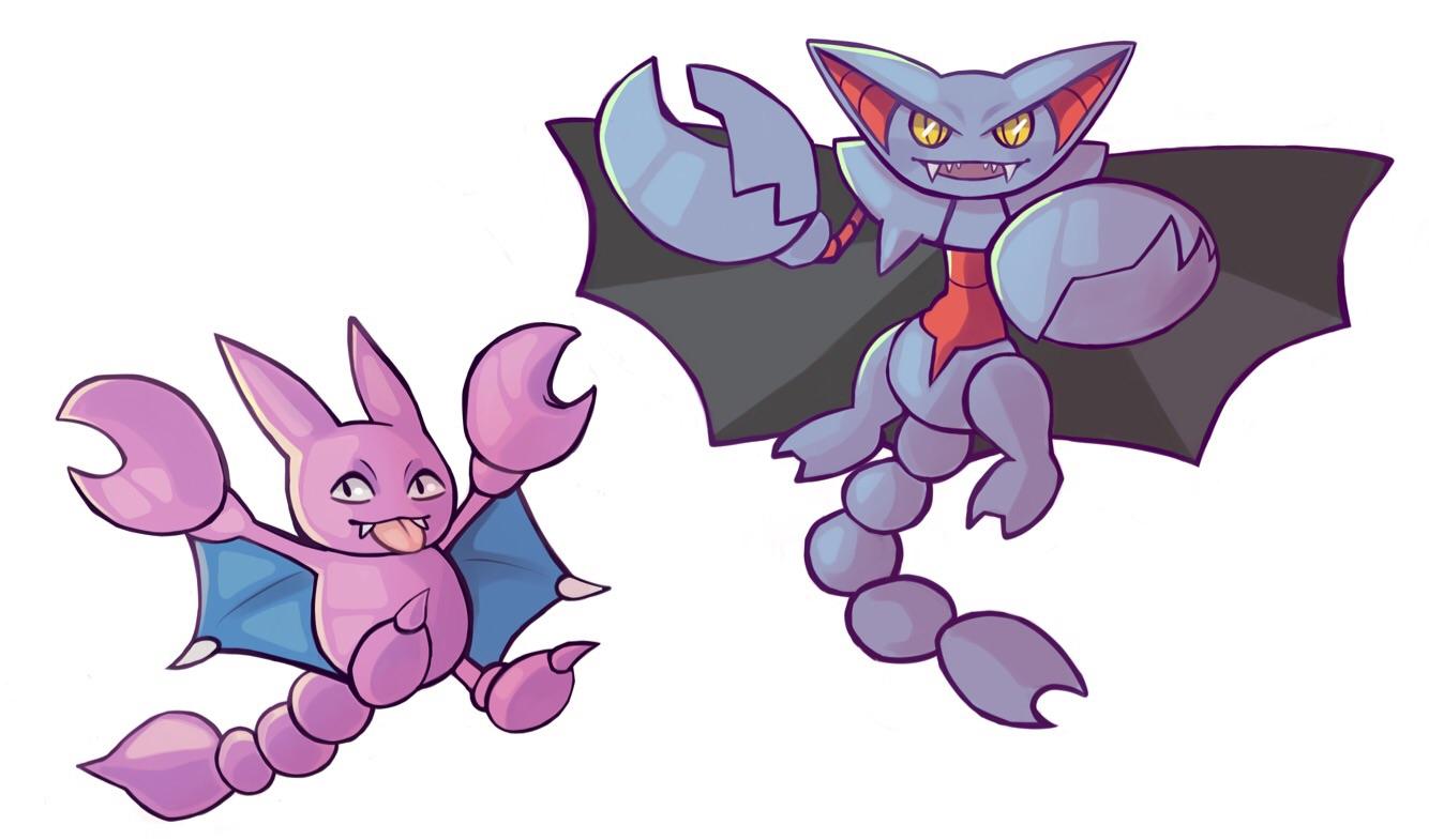 oc art] gligar and gliscor! : pokemon