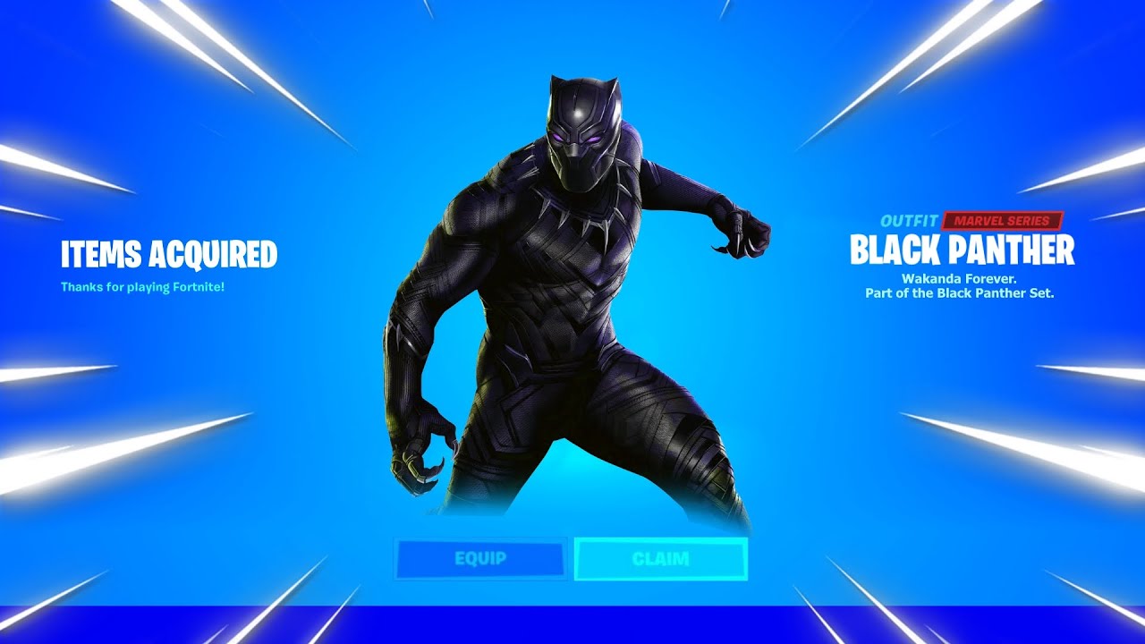 Black Panther Fortnite wallpapers