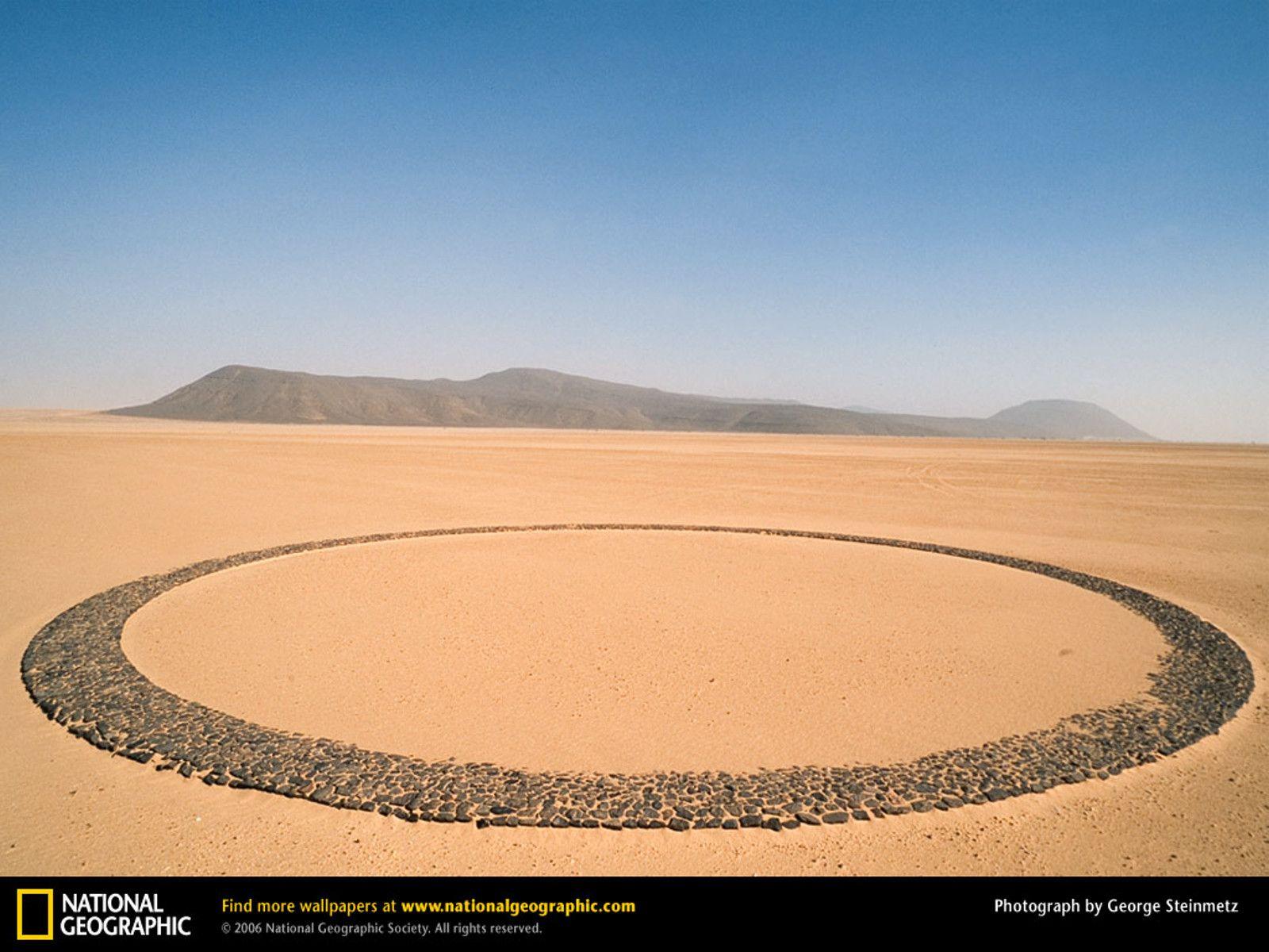 Mysterious Circle of Stones, Tenere Desert, Niger [