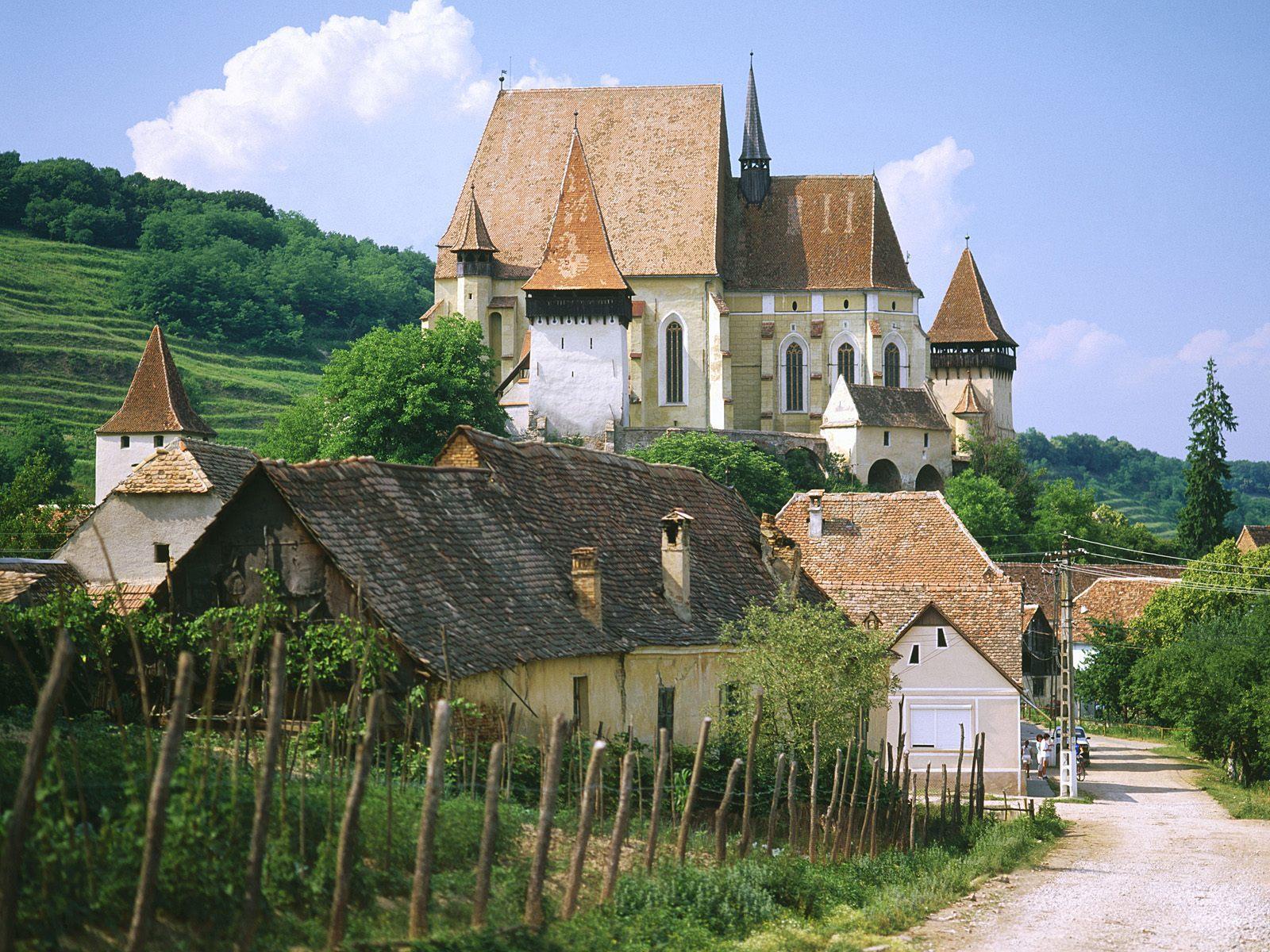 Saxon fortified church of Biertan near Sighisoara Romania free