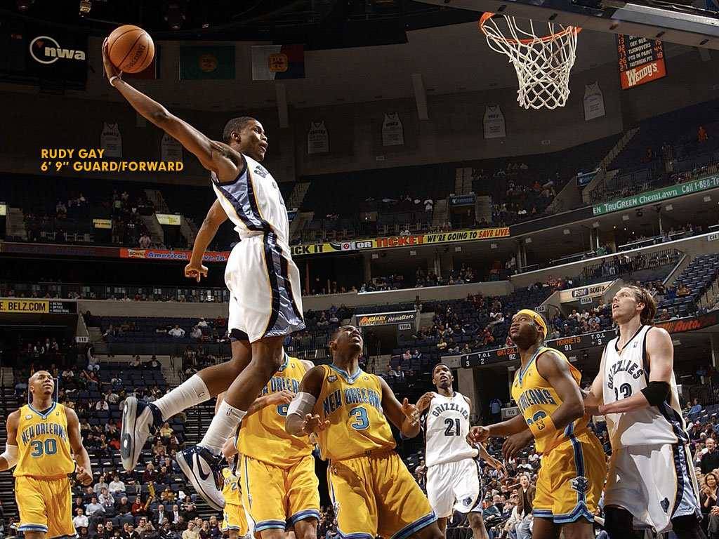 NBA Grizzlies NO.22 Rudy Gay Dunk picture