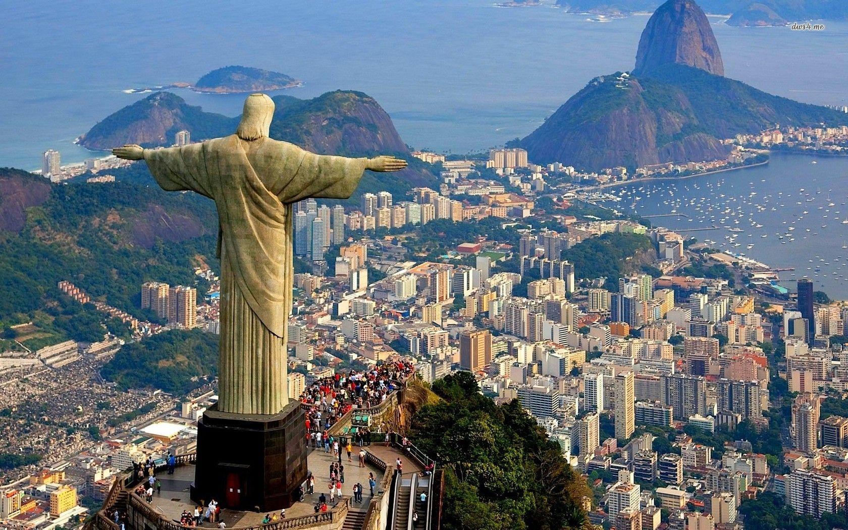 Rio De Janeiro Statue HD Wallpaper, Backgrounds Image