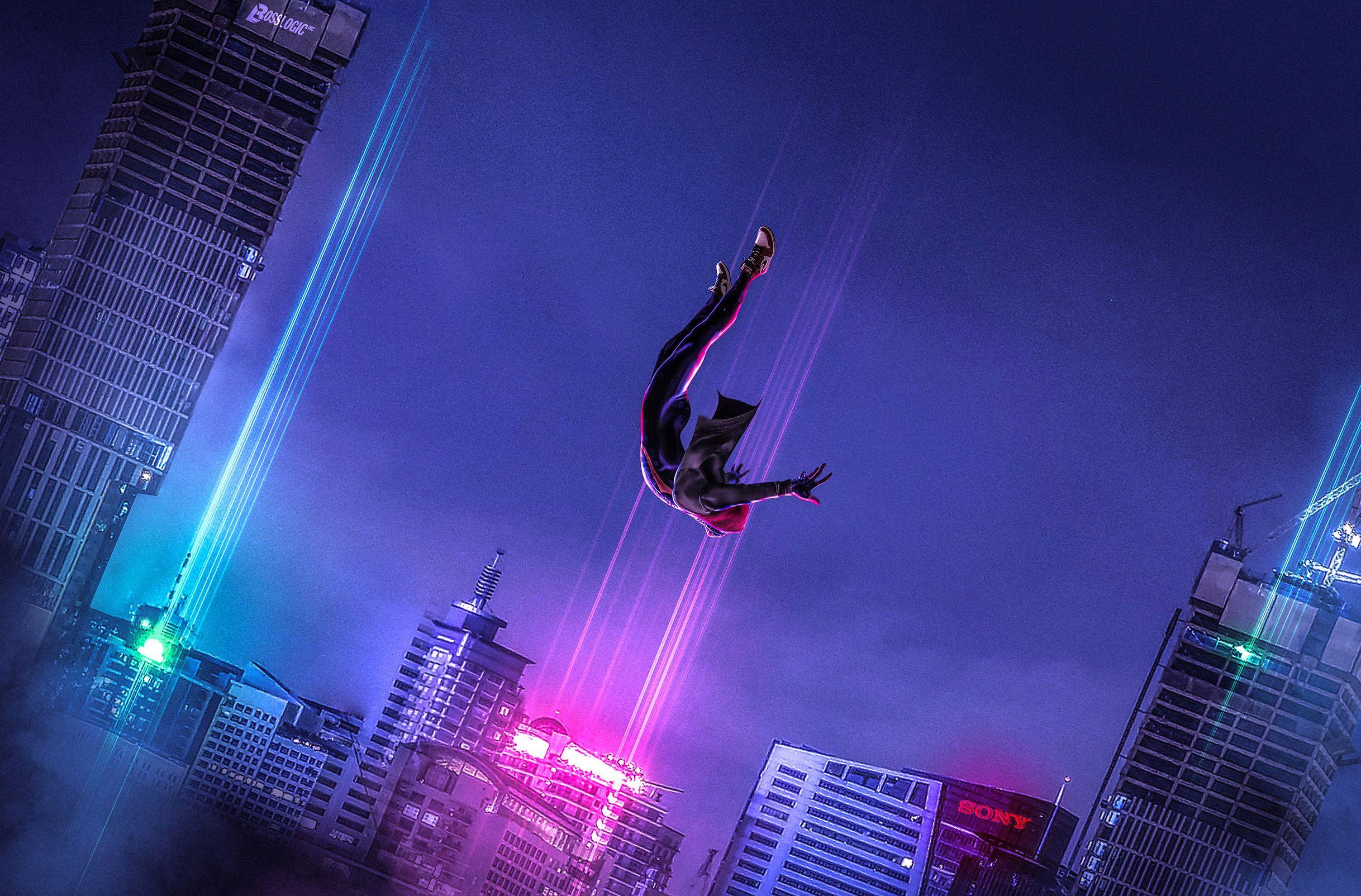 SpiderMan Into The Spider Verse Art, HD Movies, 4k Wallpapers