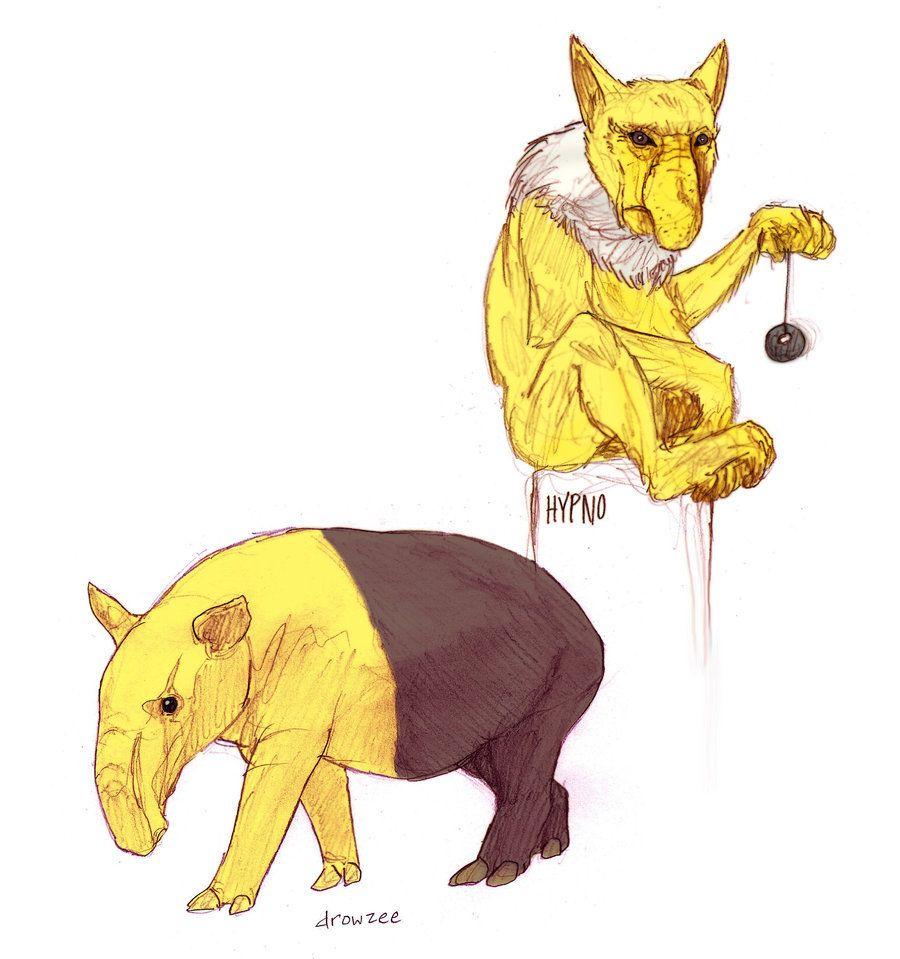 Drowzee and Hypno by RtRadke