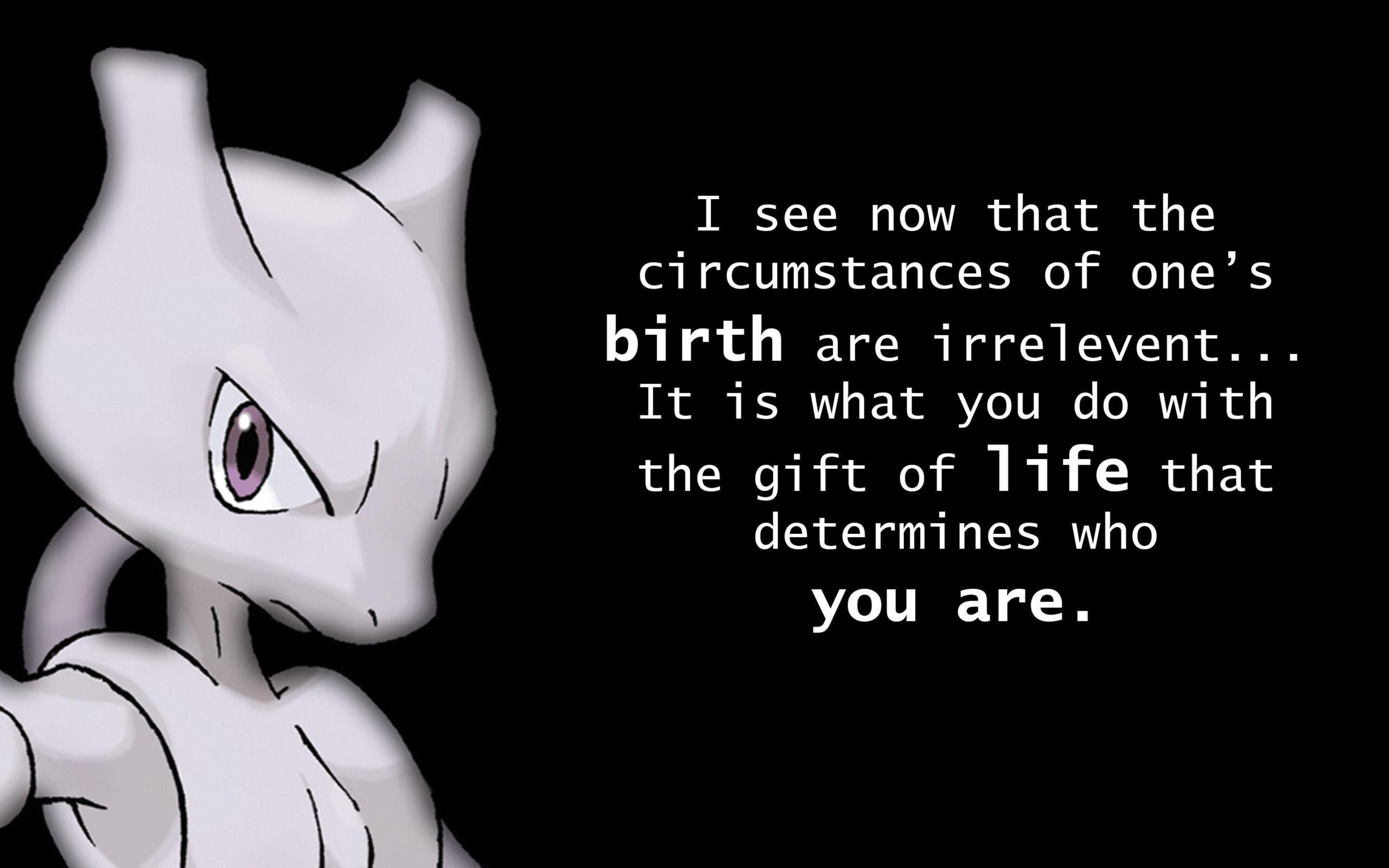 Mewtwo Quote Wallpapers