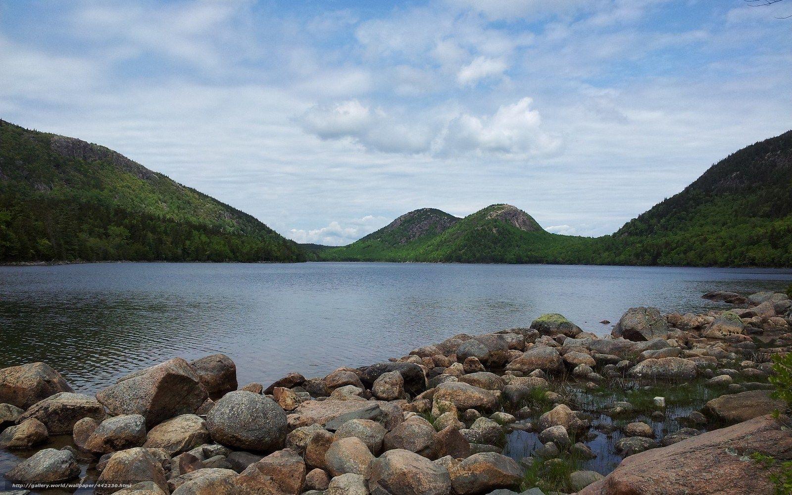 Download wallpapers jordan pond, acadia national park, national