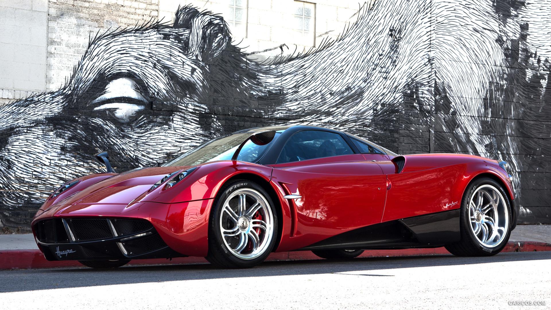 Red Sports Car Pagani Huayra HD Wallpapers