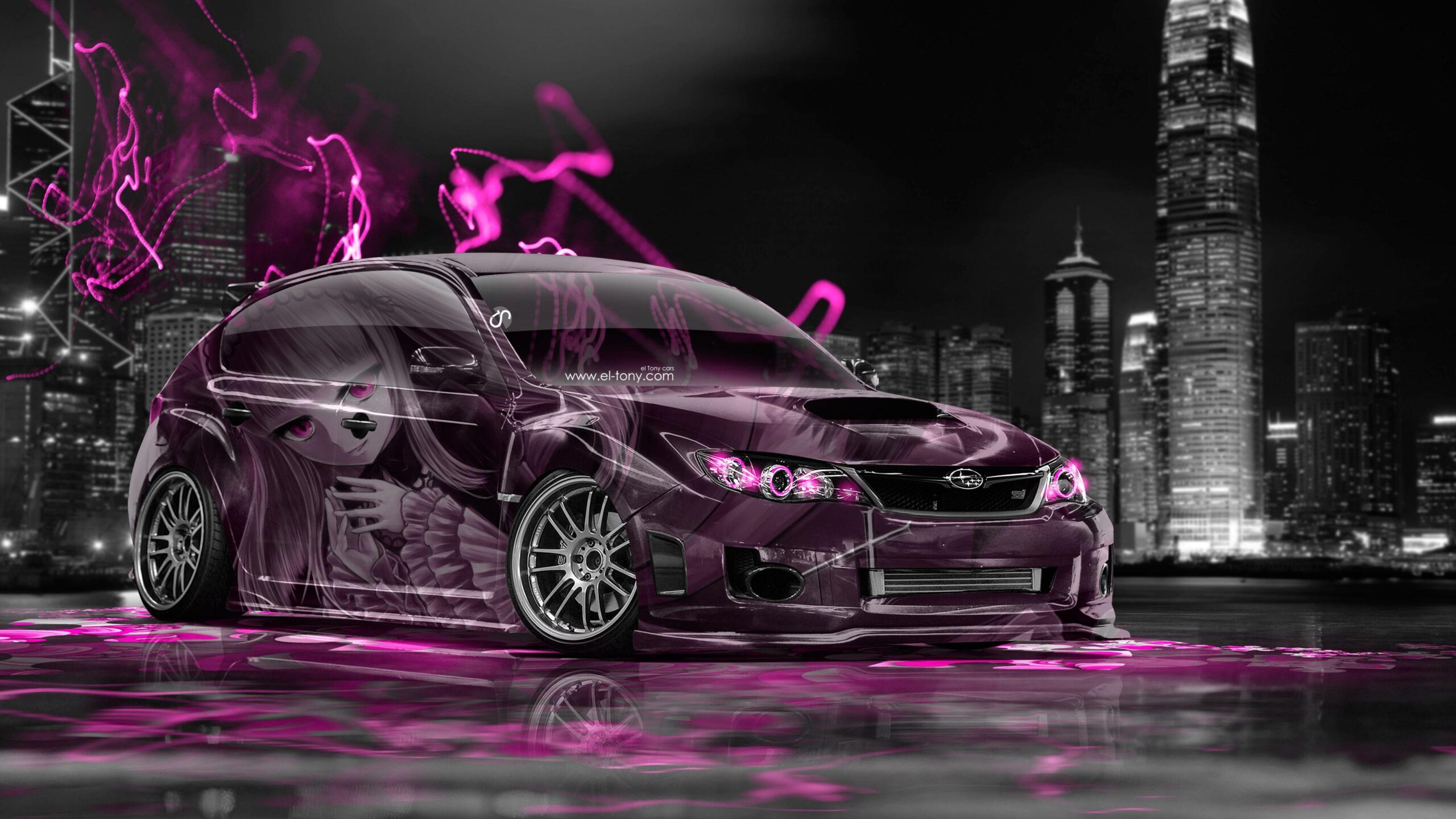 Subaru Impreza WRX STI JDM Anime Aerography City Car 2014