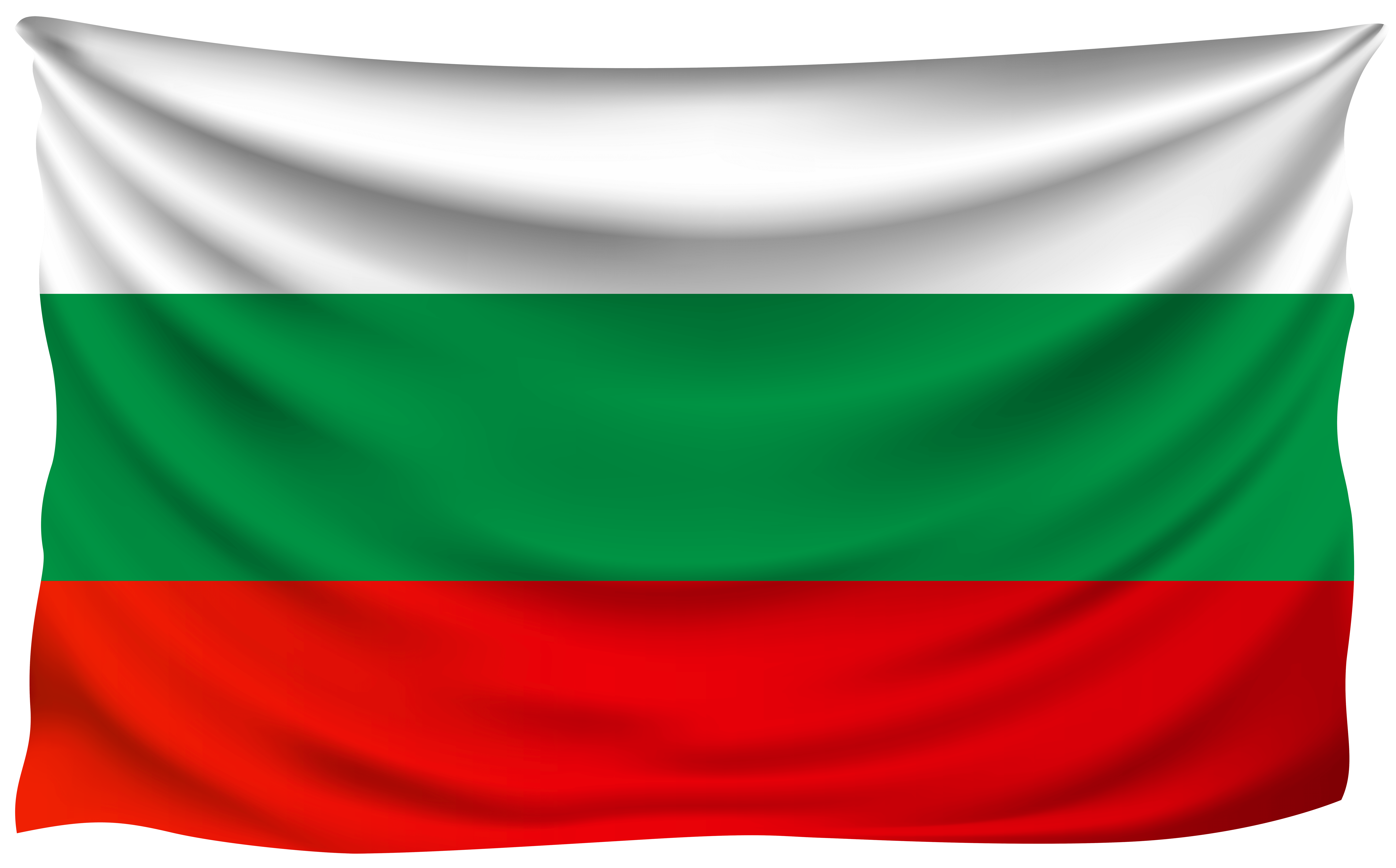 Bulgaria Wrinkled Flag