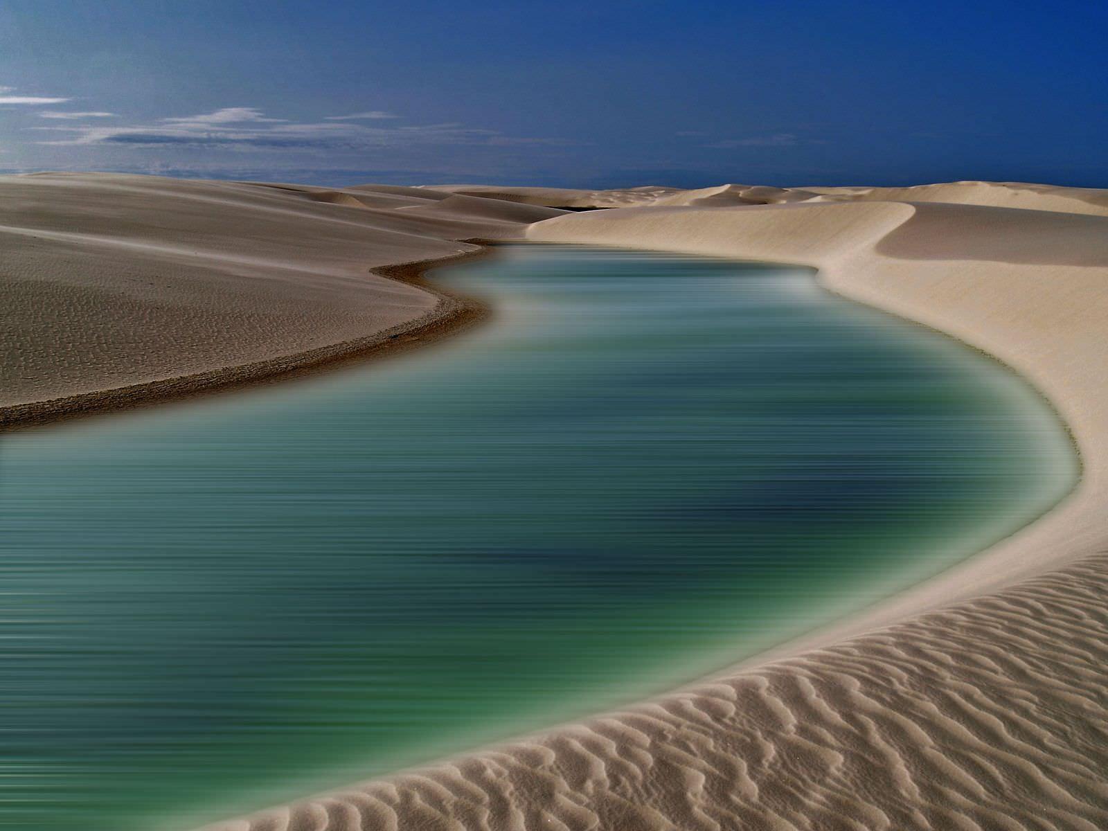 Oaisis in Lencois Maranhenses National Park, Brazil : MostBeautiful