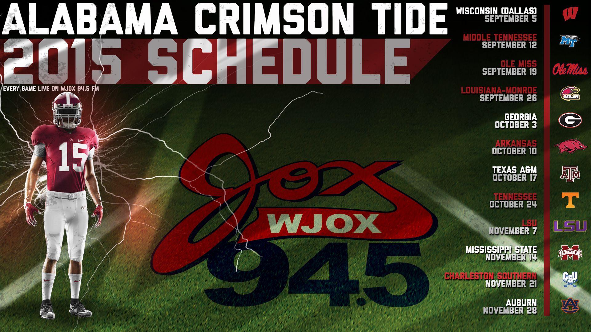 Adorable Alabama Football 2015 Schedule Pictures, Alabama Football