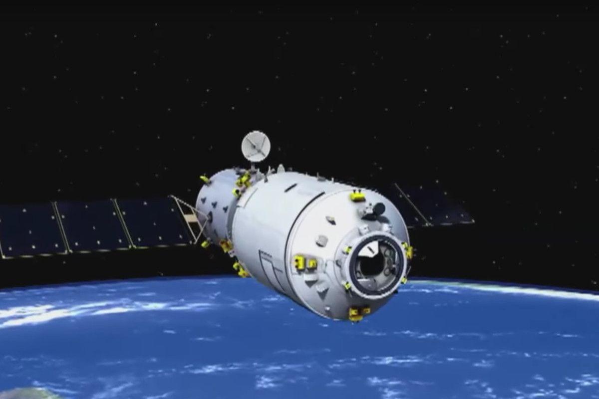 China’s first automated cargo spaceship has docked with the